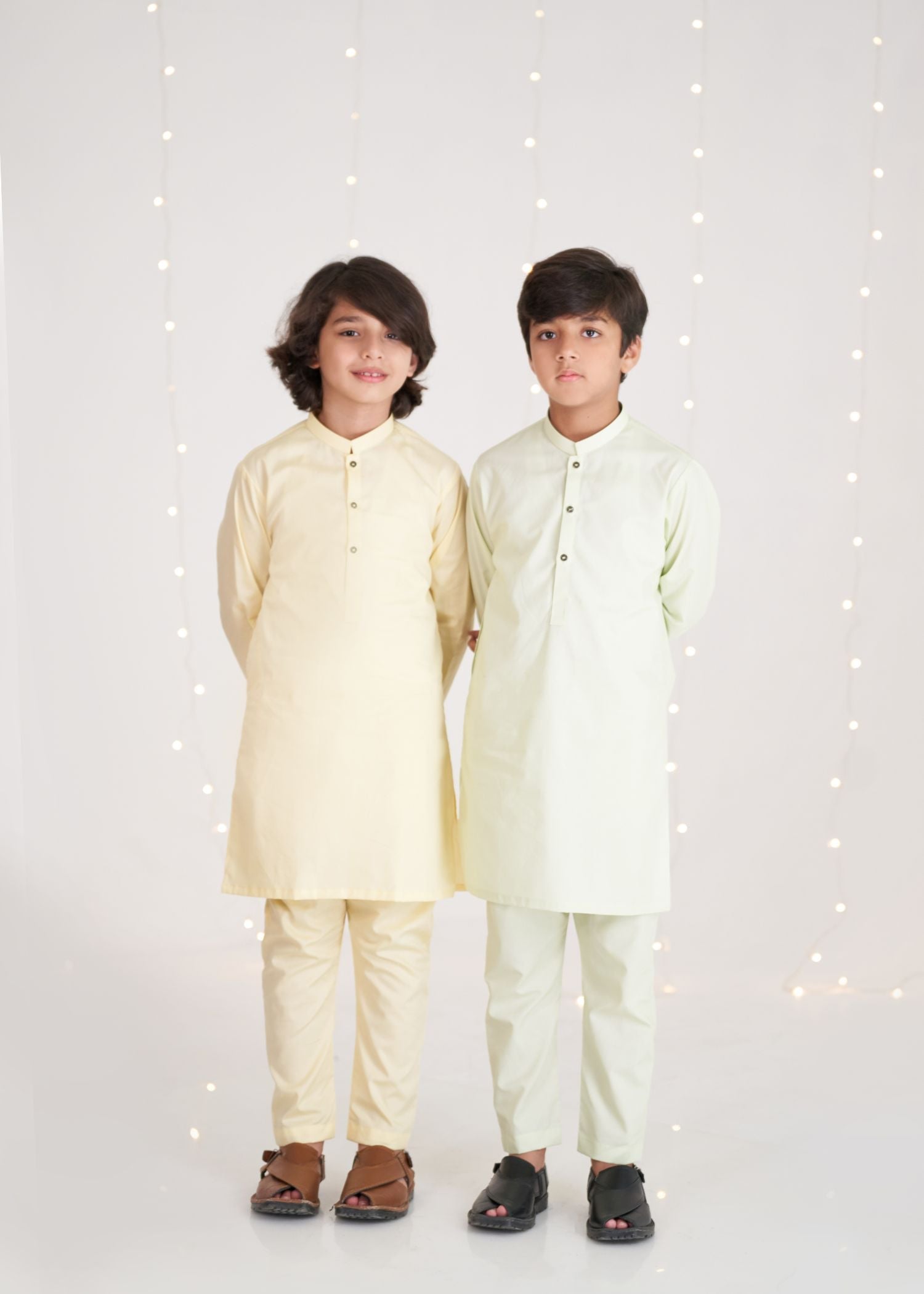 wash & wear Kurta Set in Yellow