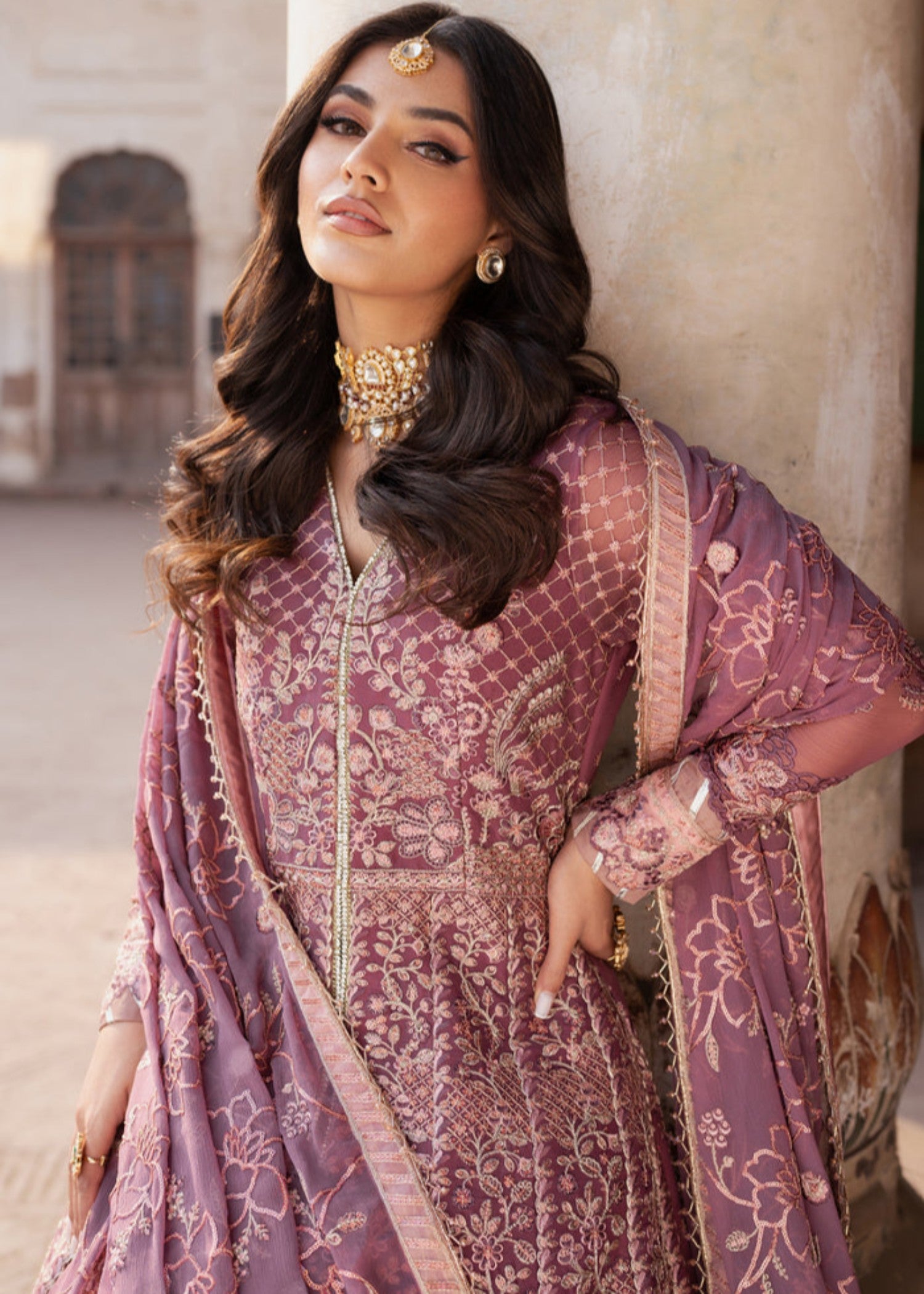 chiffon Maxi in Bubblegum pink