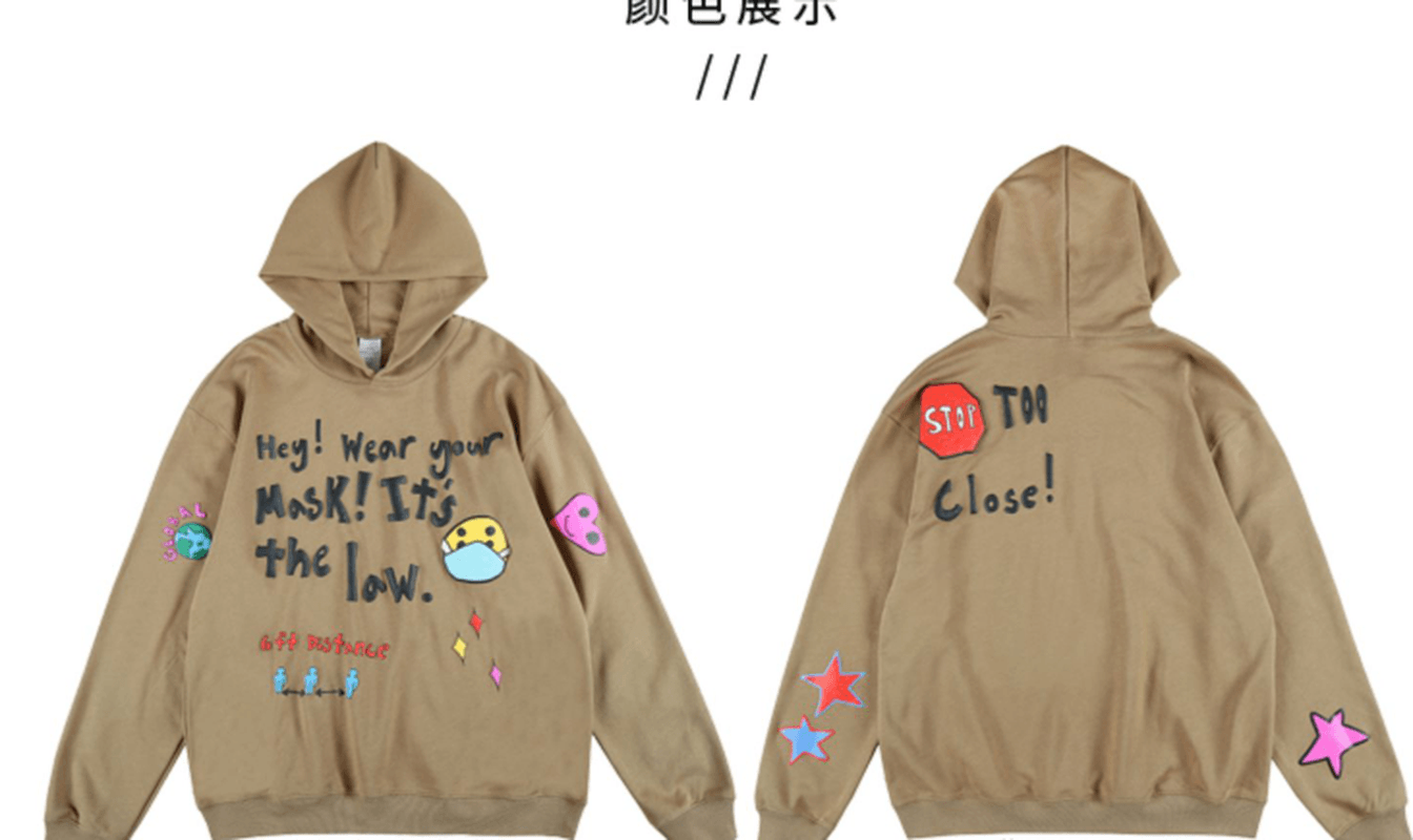 Tide Brand Cartoon Love Smiley Face Sweater Hip-Hop Loose Lazy Style