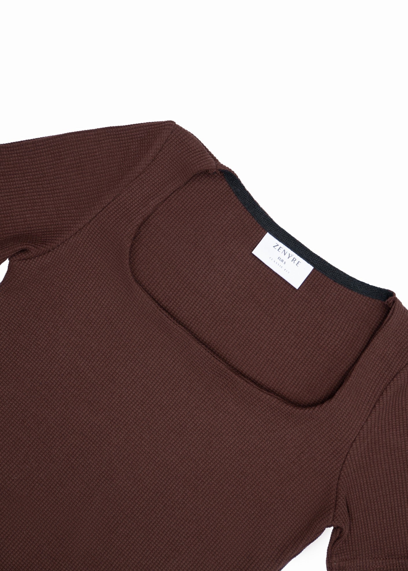 cotton viscose Blouse in Chocolate brown
