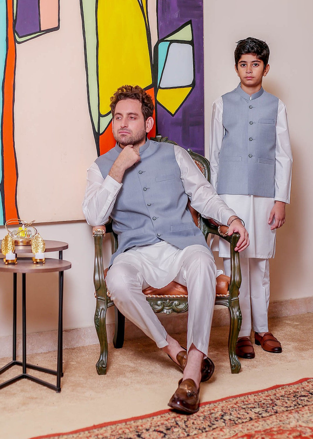 suiting Waistcoat in Ash grey