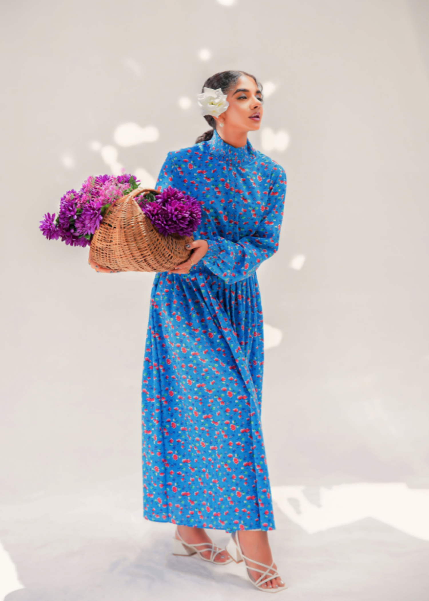 cotton Dress in Blue