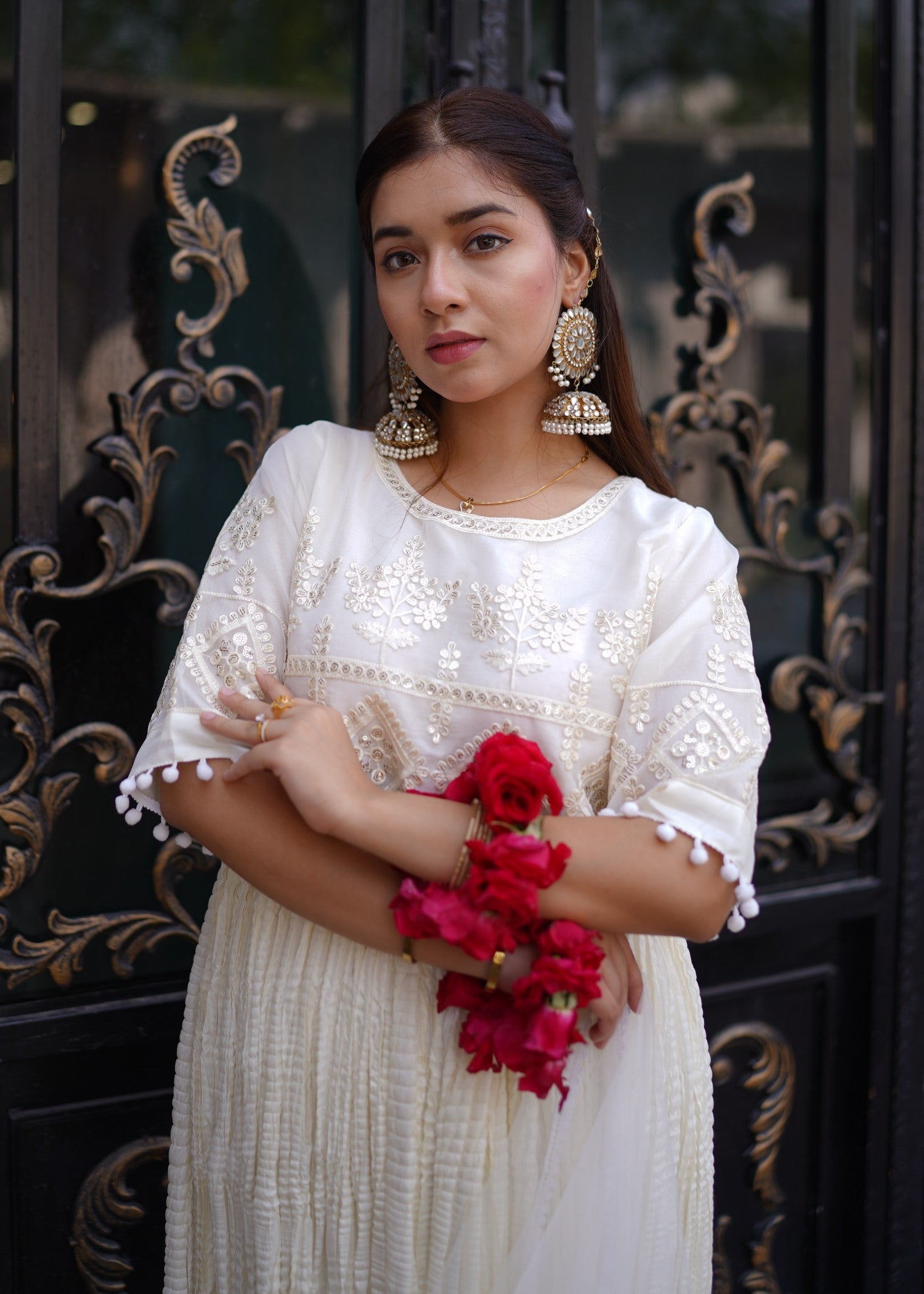 organza Maxi in Antique white
