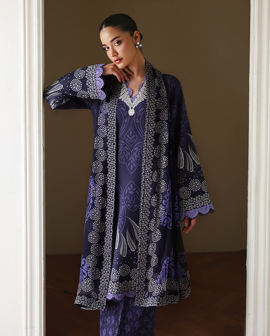 Eclat Garden Printed Lawn – Orchid Garden