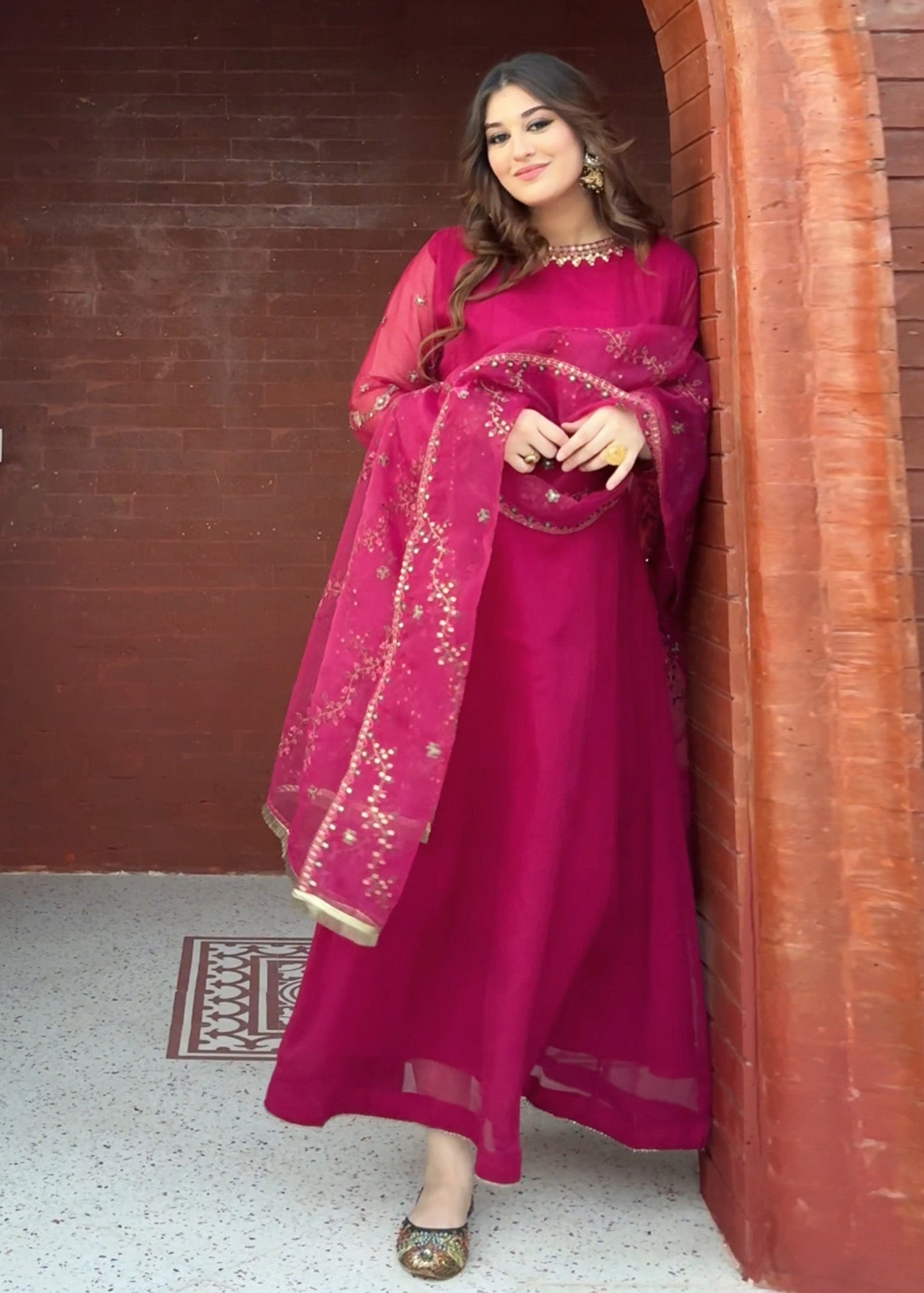 chiffon Maxi in Lusty gallant