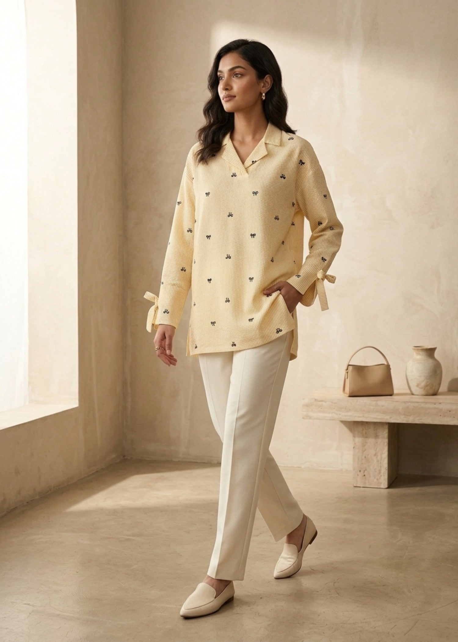 cotton Tunic in Lemonade
