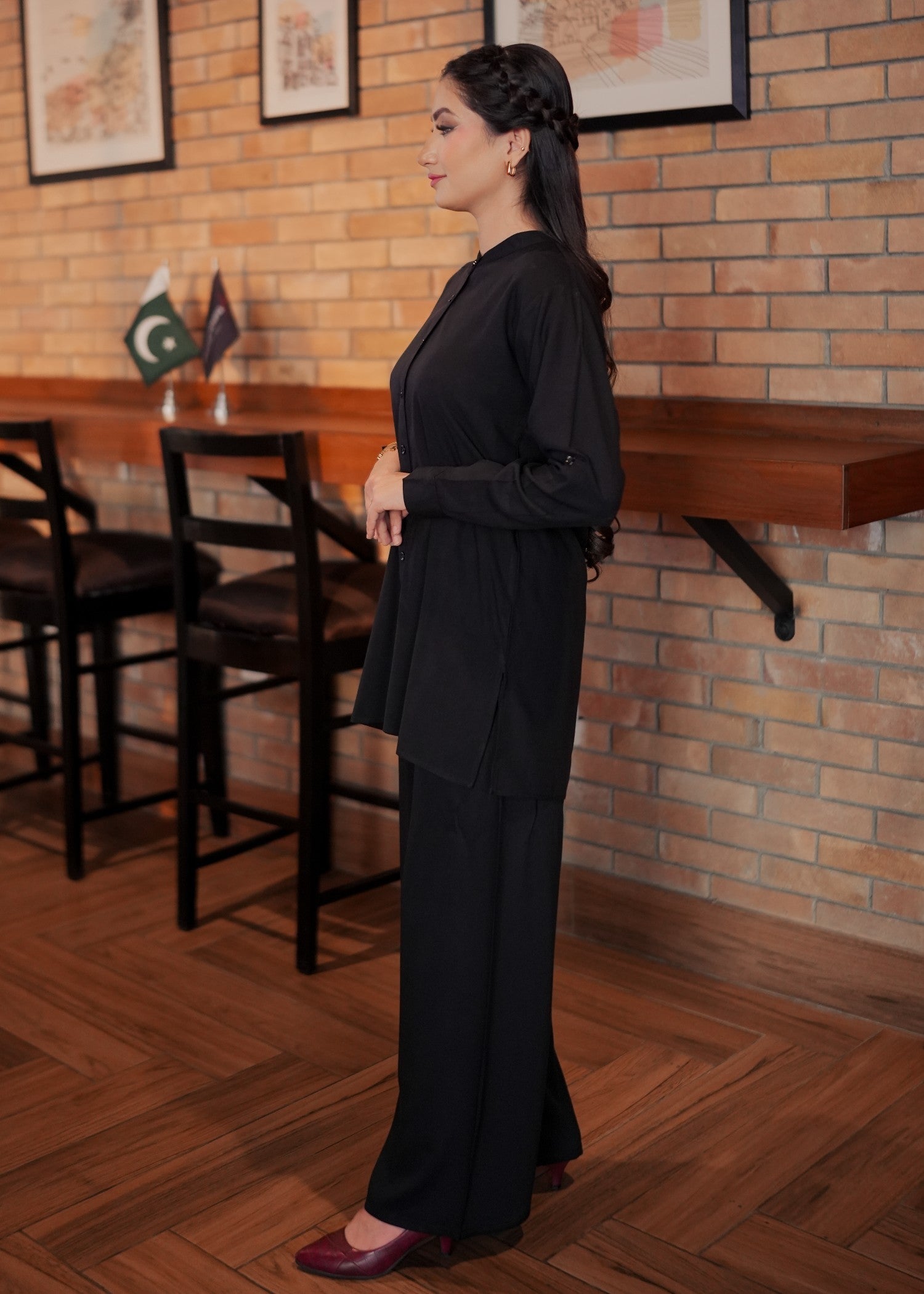 pure marina Co ord Sets in Jet black