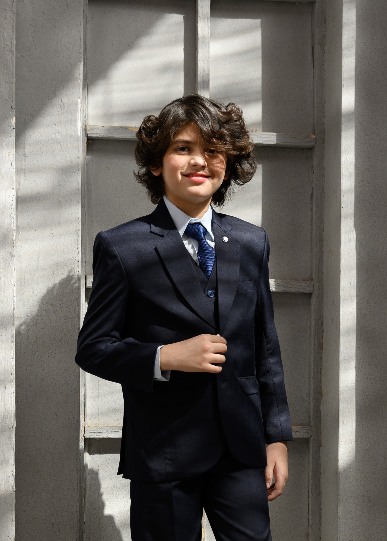 wash & wear Suits in Navy blue