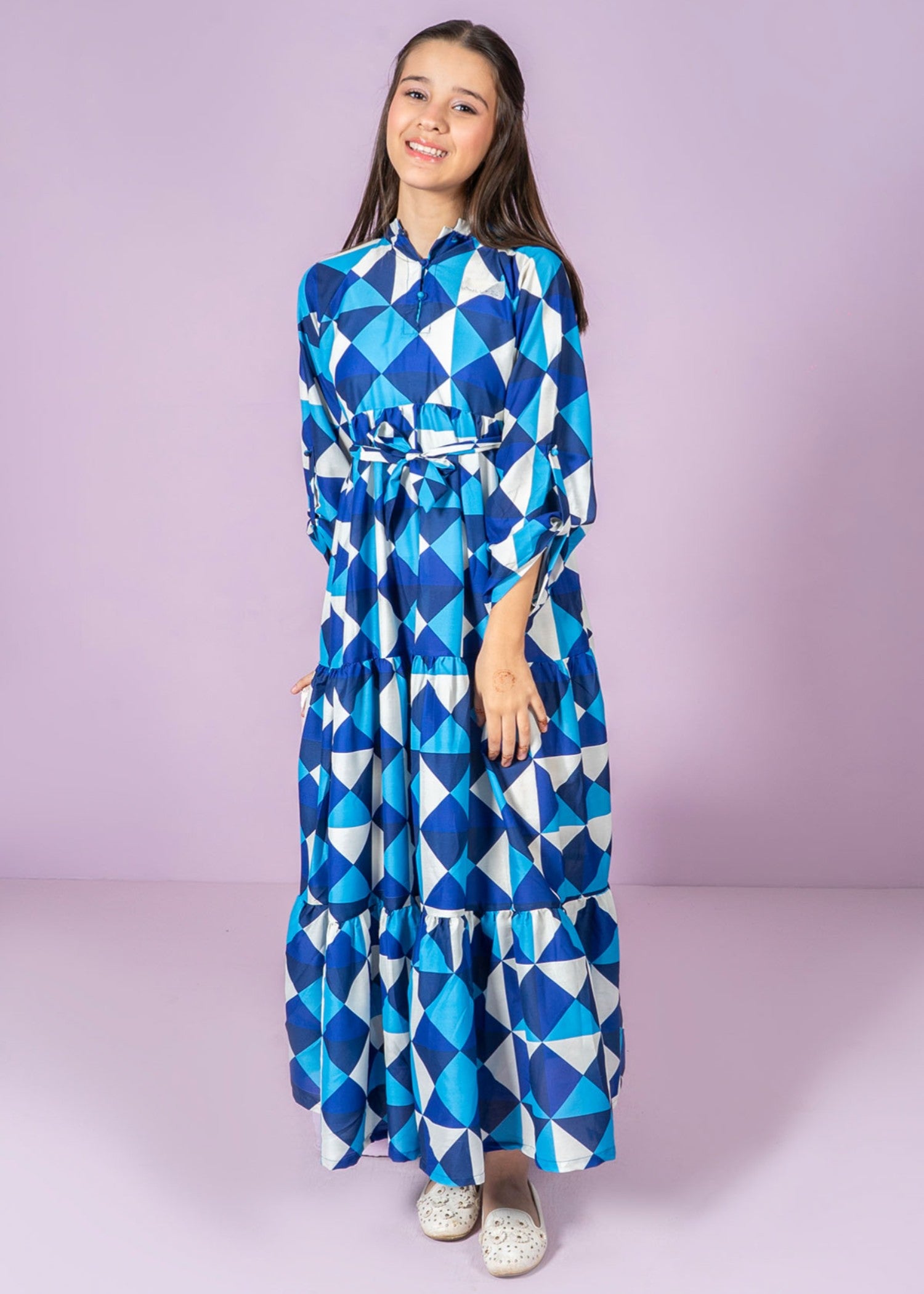 lawn Frock in Blue