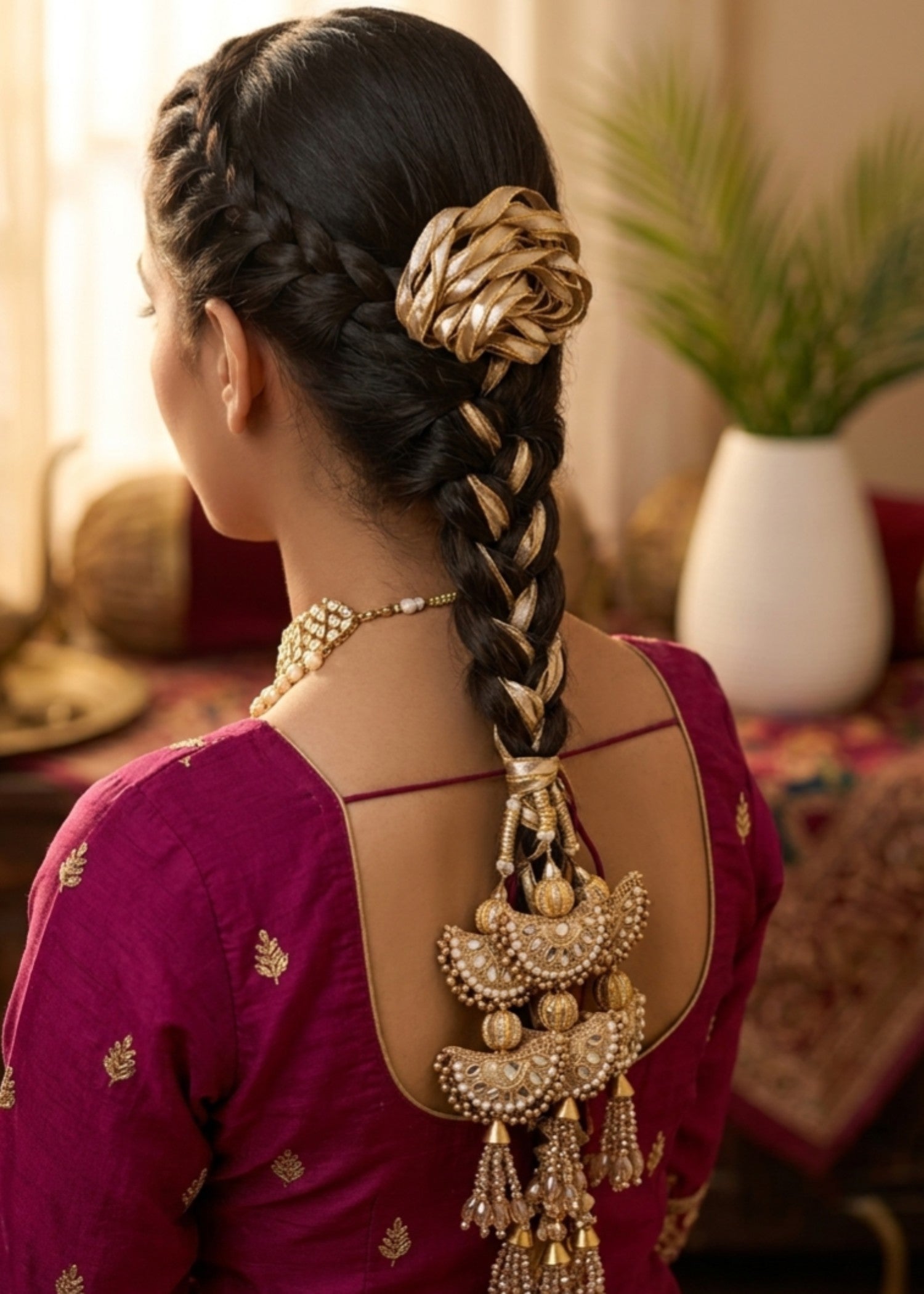 Paranda in Gold Color by - Trendy Women Paranda RZQ0147
