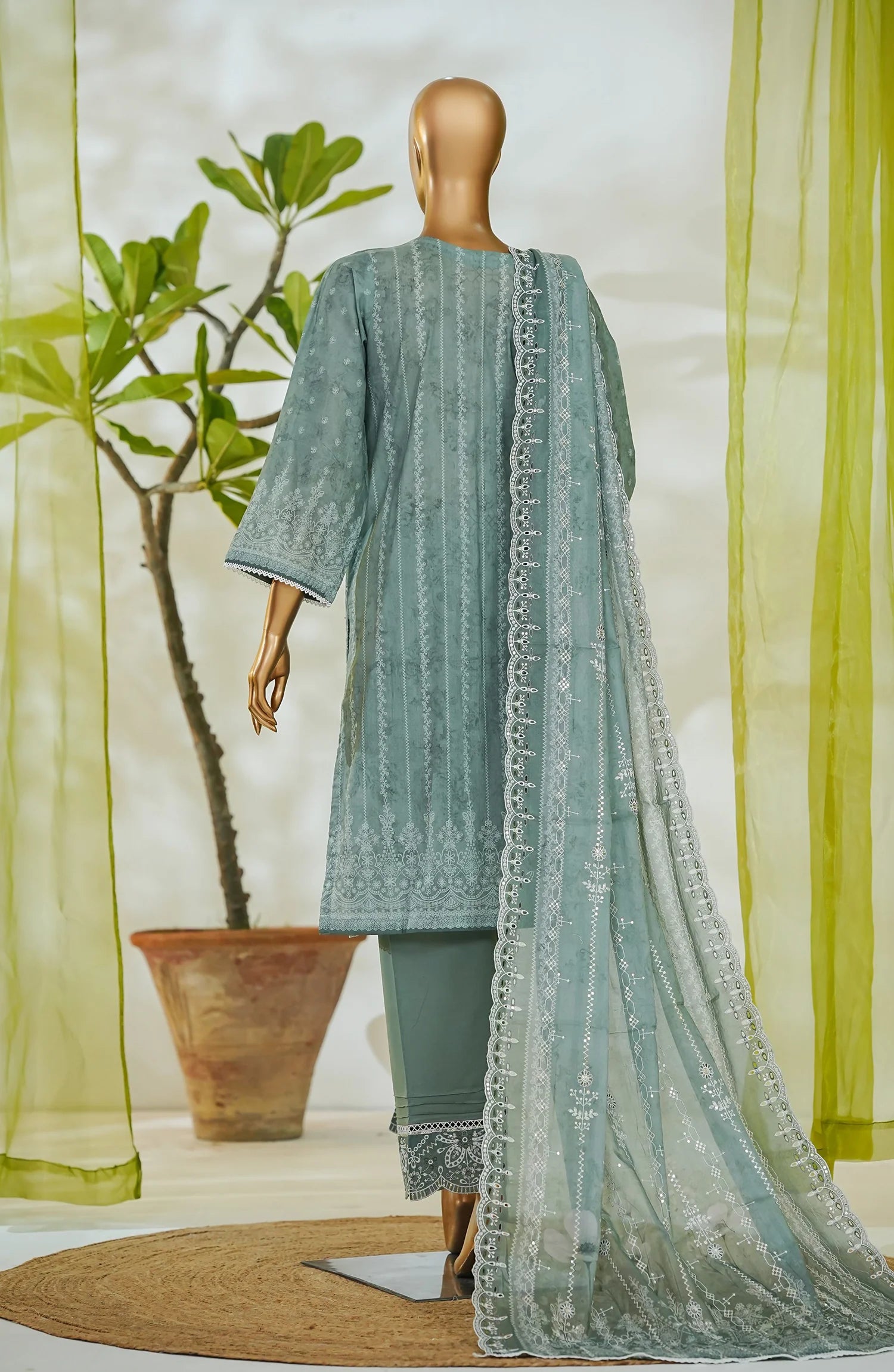 RTW White & White Embroidered Lawn – 14