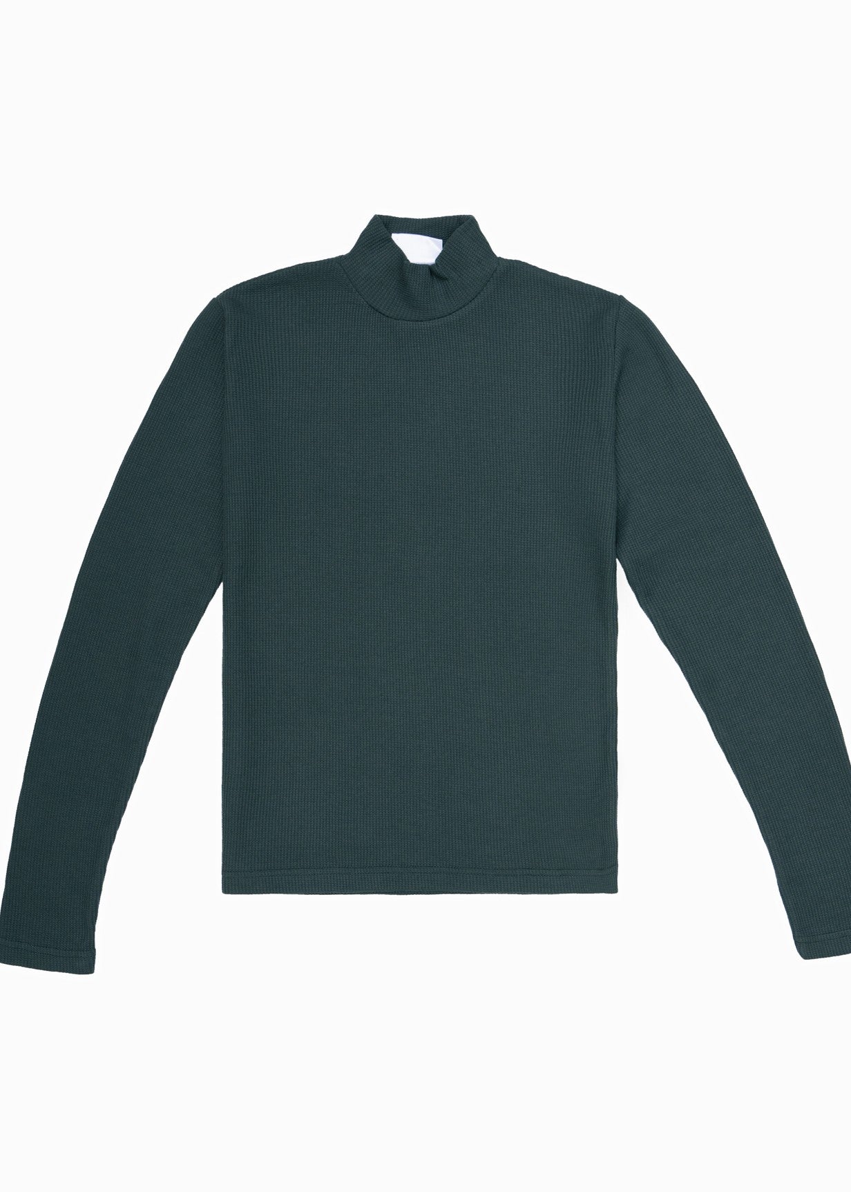 cotton viscose Turtle Neck in Dark green
