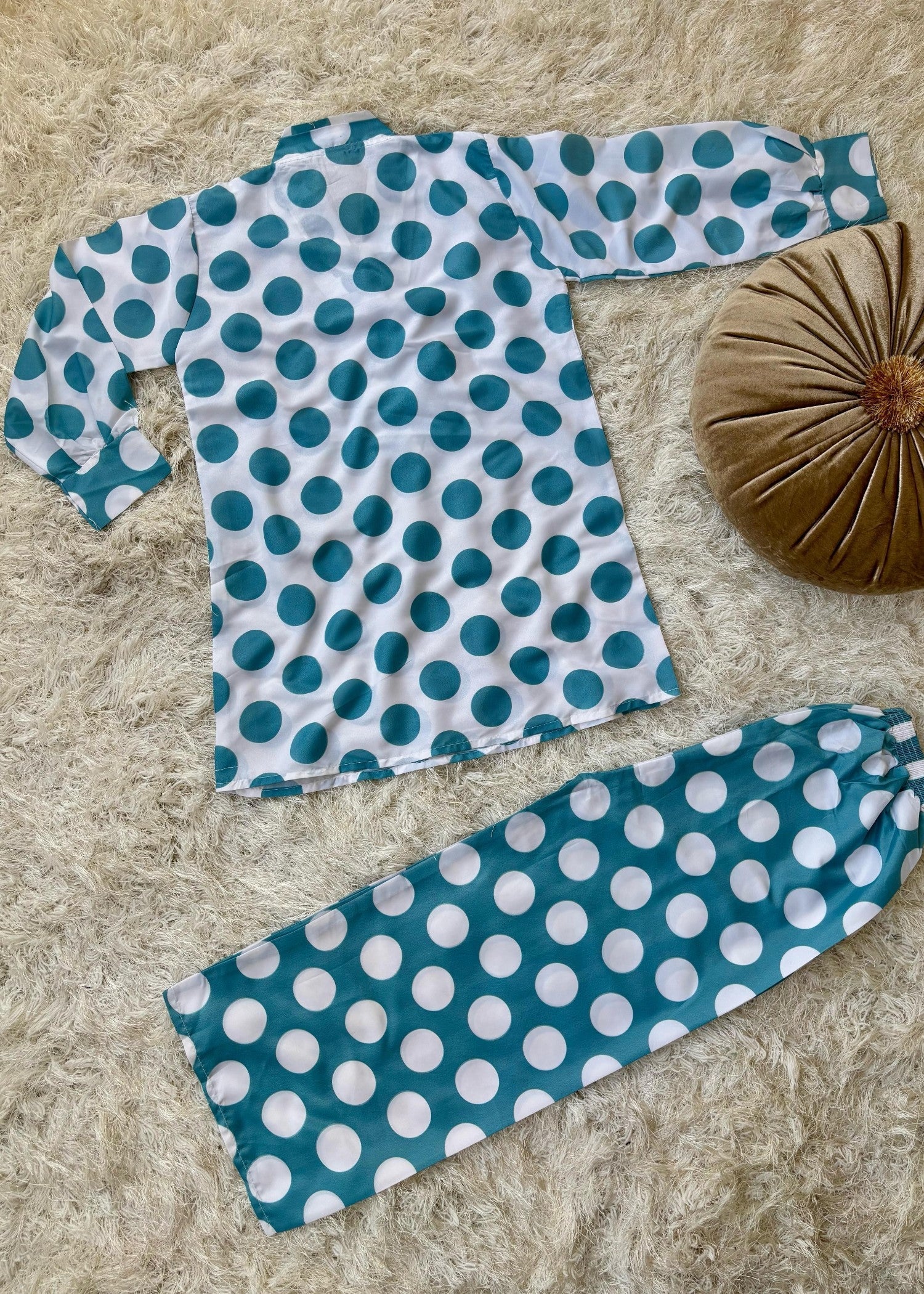 blended grip silk Co Ord Sets in Aquamarine
