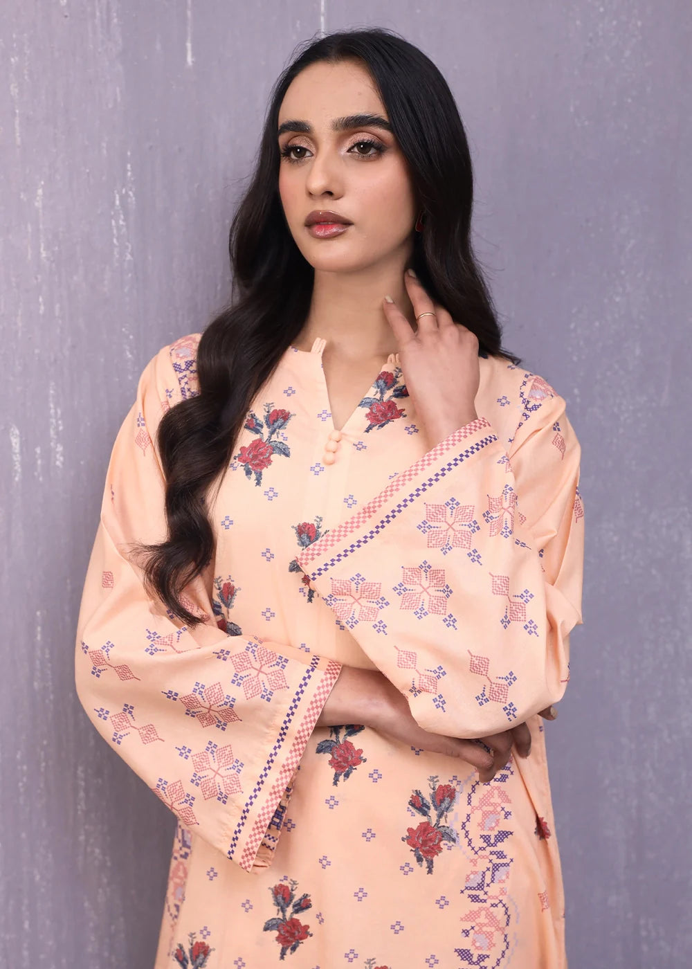 lawn Co Ord Sets in Apricot orange