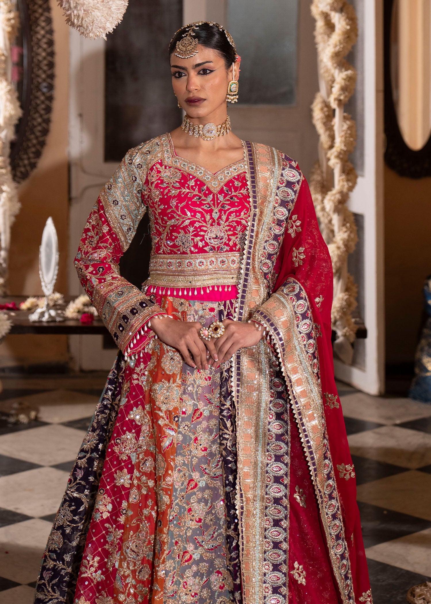 charmuse/shamooz Lehenga in Multi