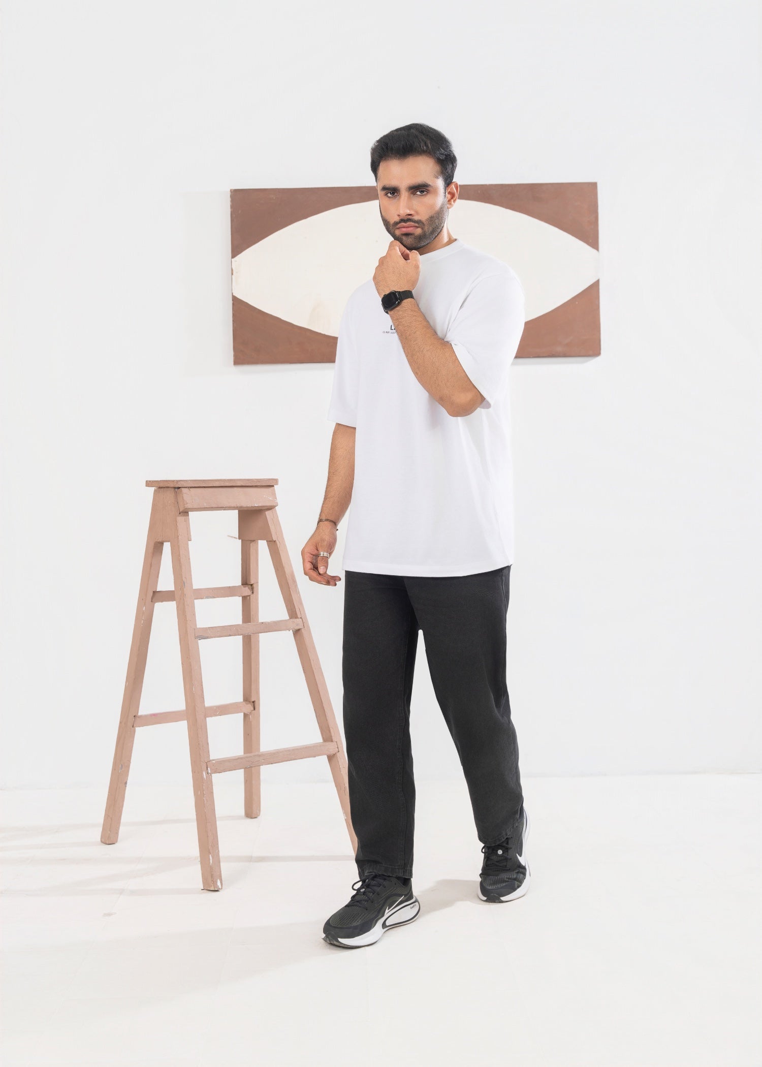 cotton jersey T Shirt in White by Sapretbysaba