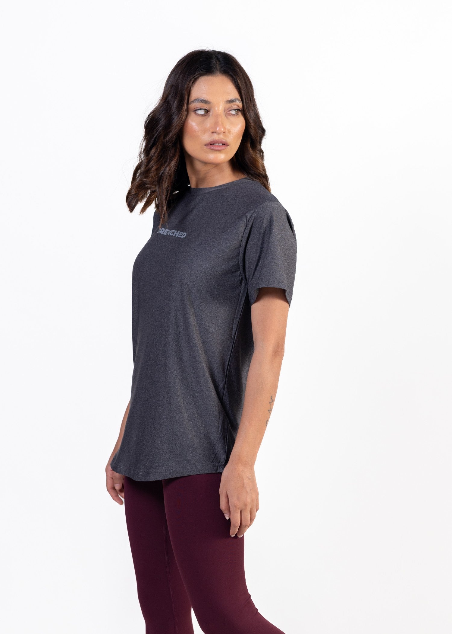 polyester nylon T Shirt in Grey