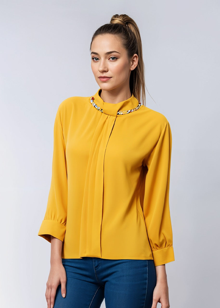 rayon Tunic in Mustard