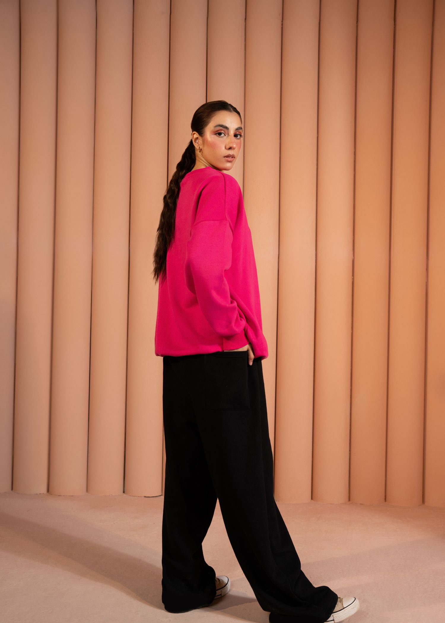 fleece Trousers in Black