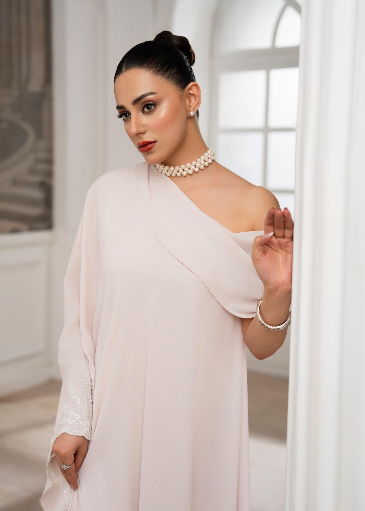 georgette Dress in Pink