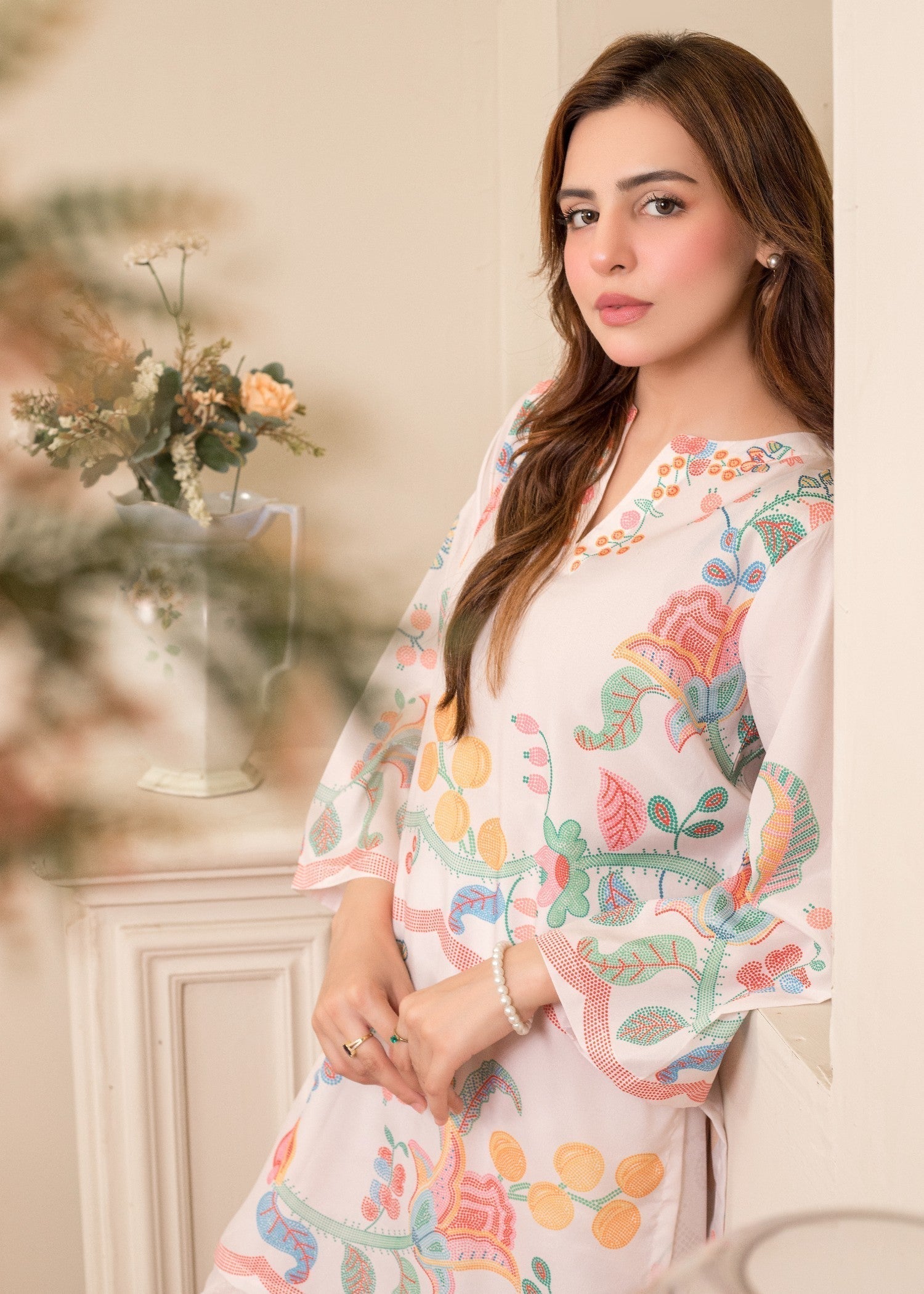polyester crepe Co Ord Sets in Light pink