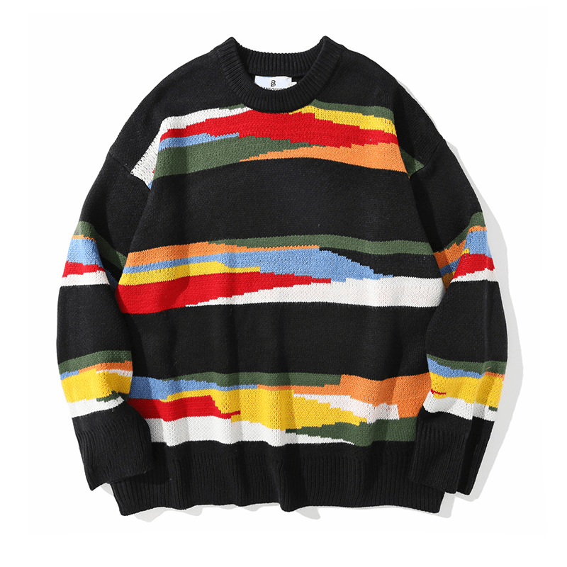 Autumn Youth Men'S Pullover Long-Sleeved Loose-Fitting Sweater for Men and Women