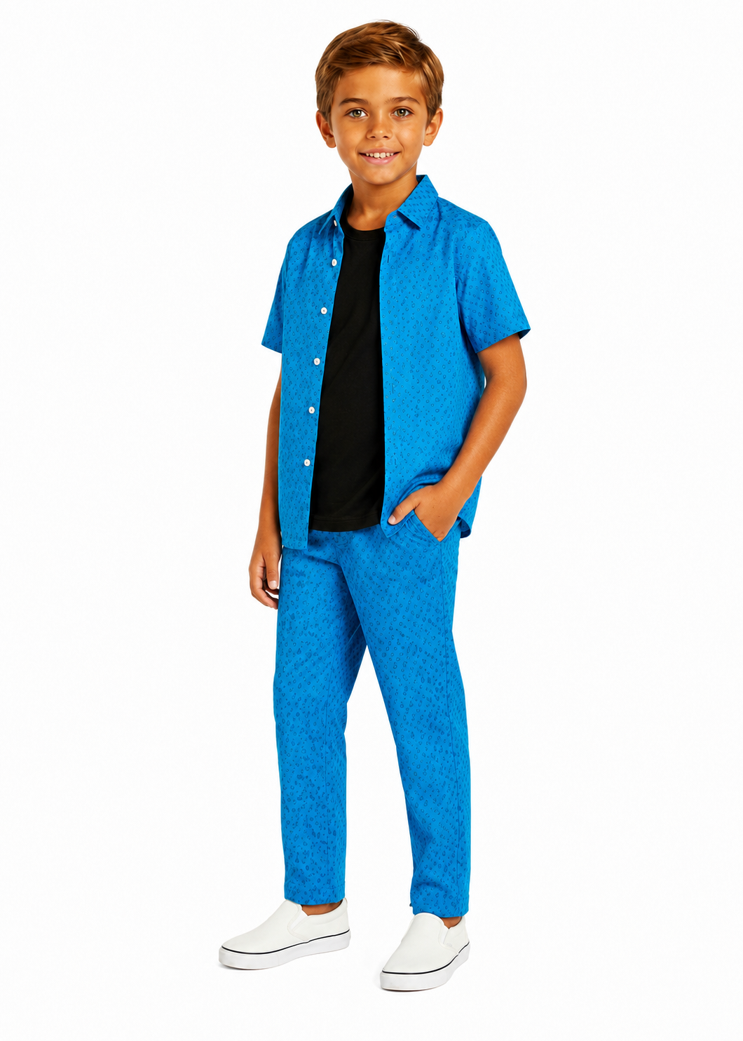 cotton Co ord Sets in Royal blue