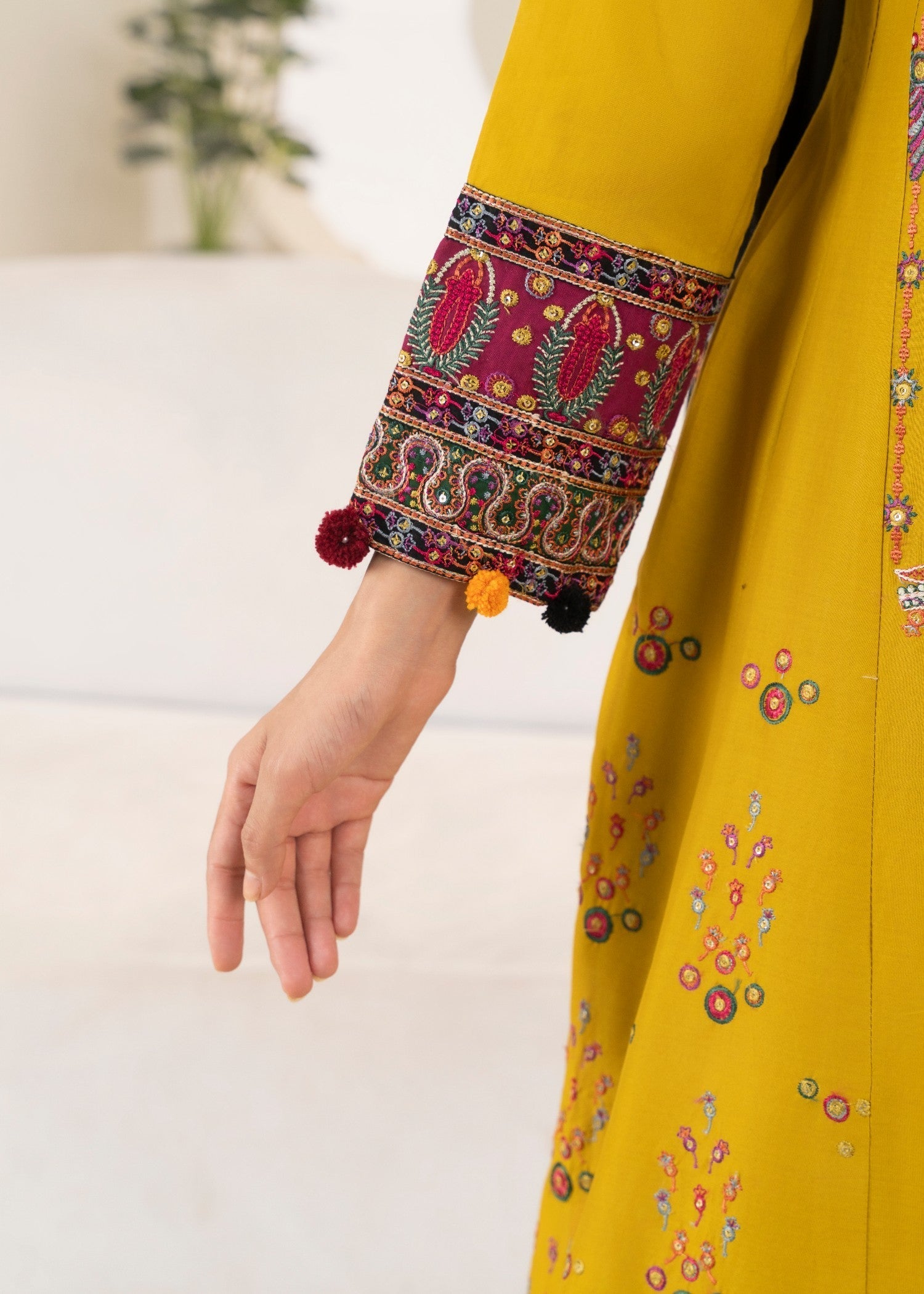 cotton Pishwas in Jasmine