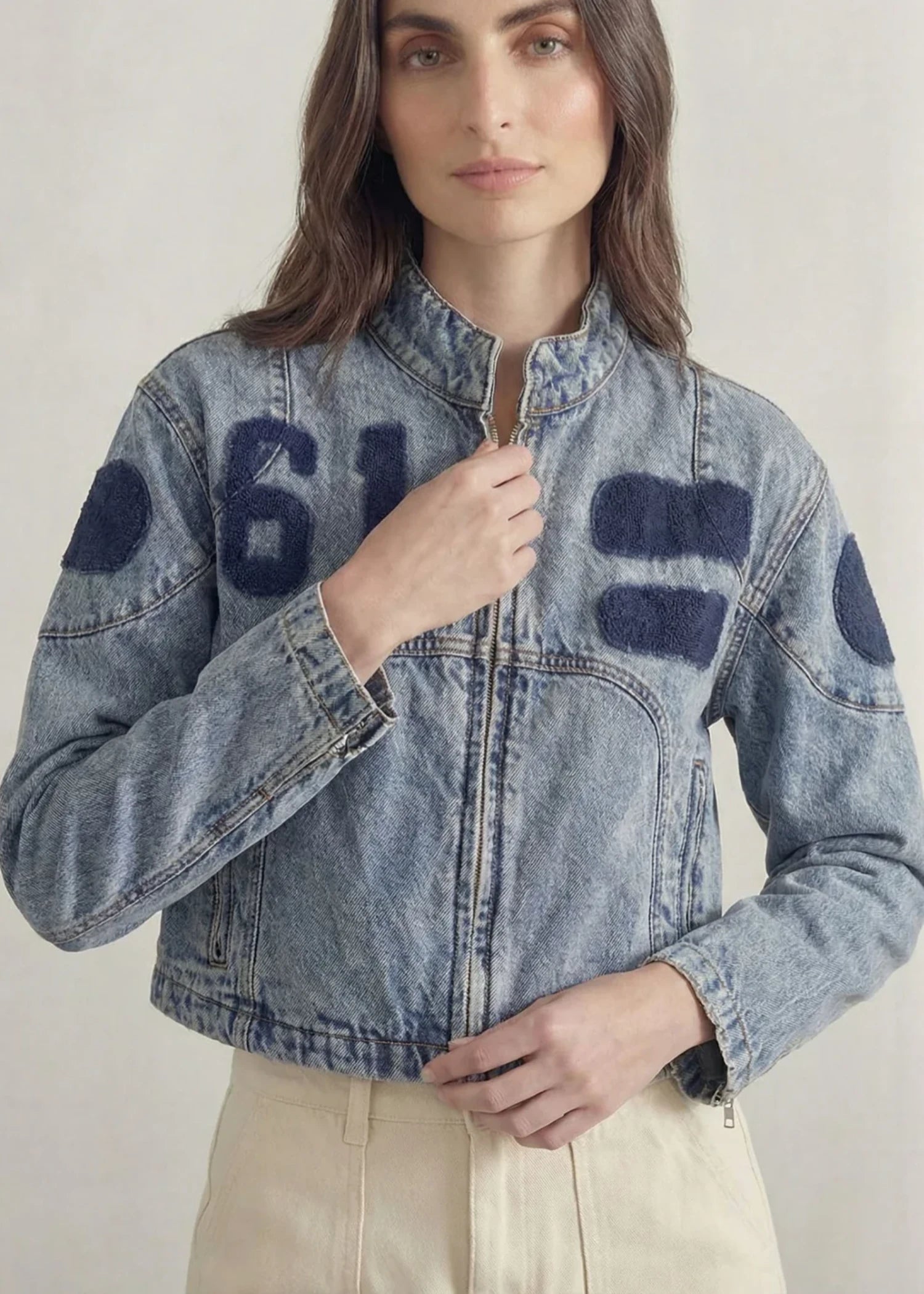 denim Jacket in Sky blue