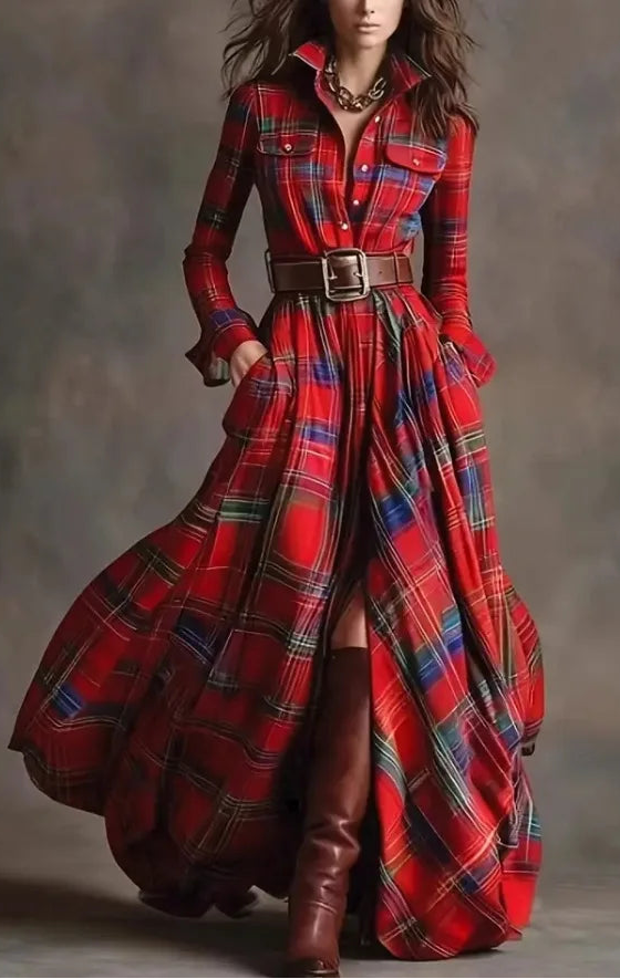 MELISSA PLAID DRESS