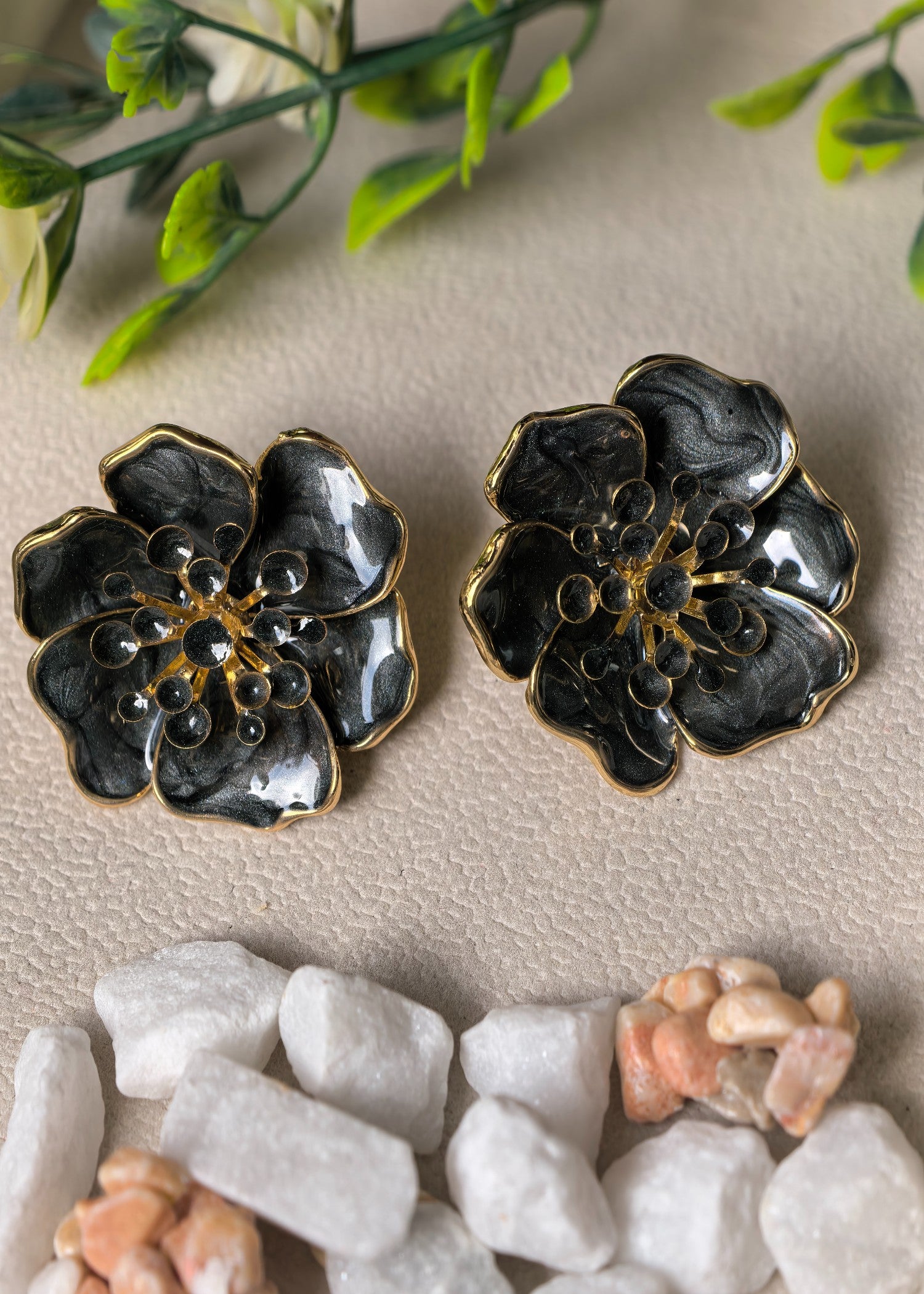 Studs in Black Color by - Trendy Women Studs MLC1851