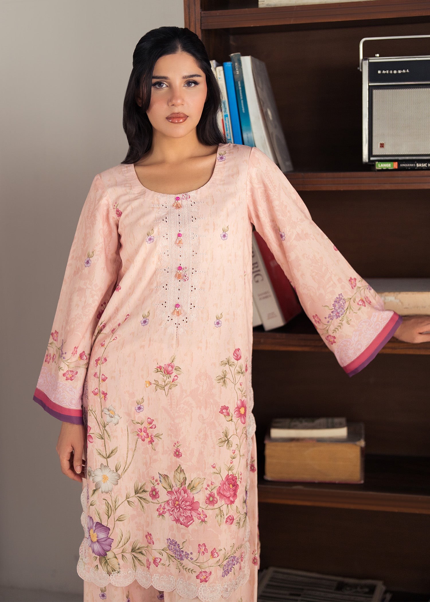 lawn Co Ord Sets in Blush pink
