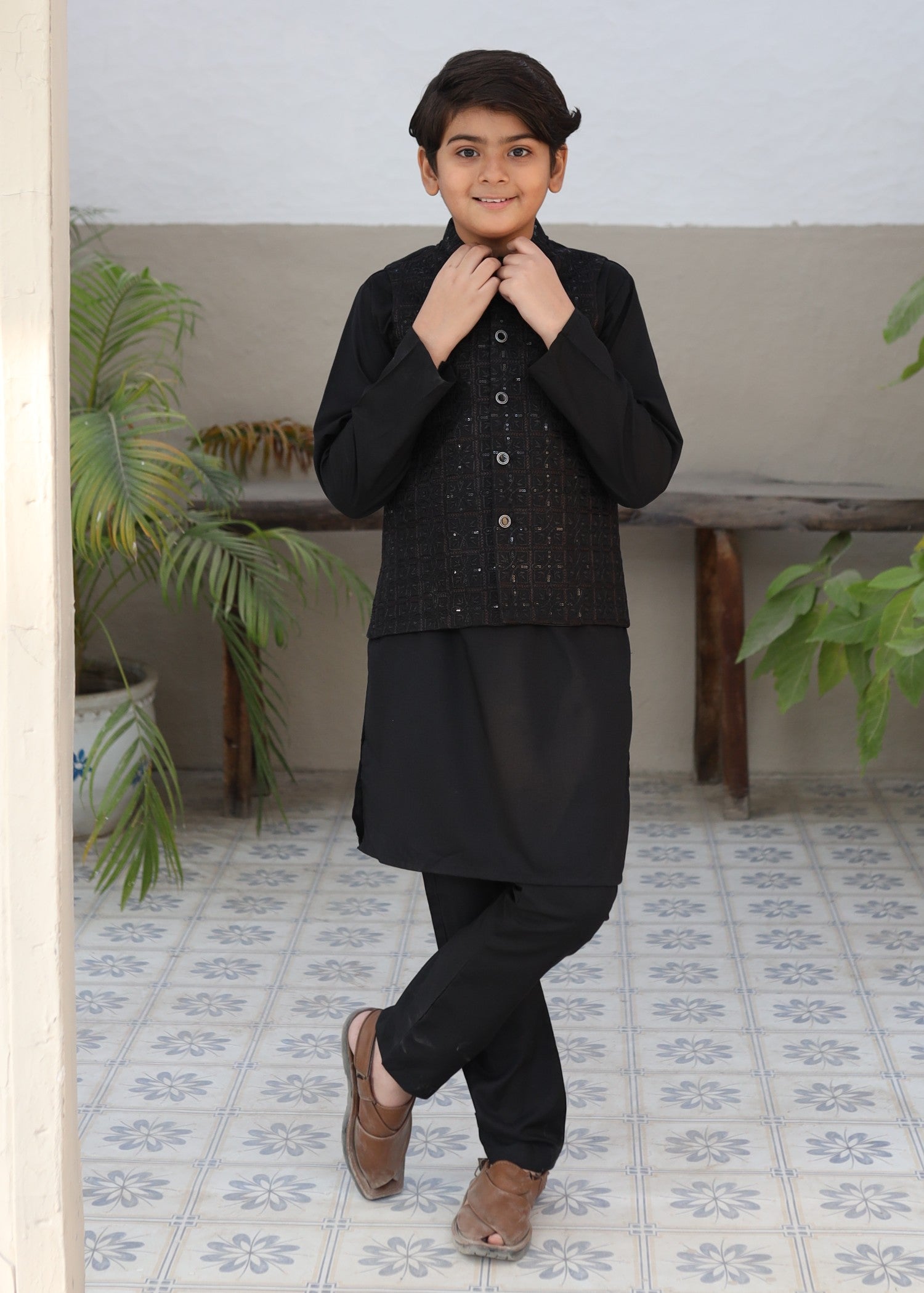 suiting Waistcoat in Onyx