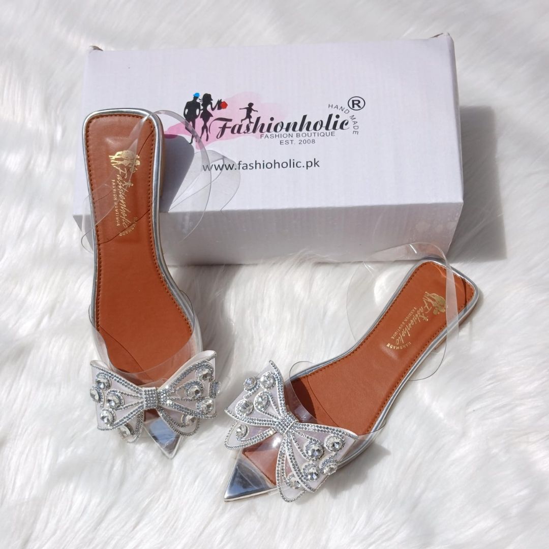 Mules in Silver by - High Quality Women Mules ZXV6223