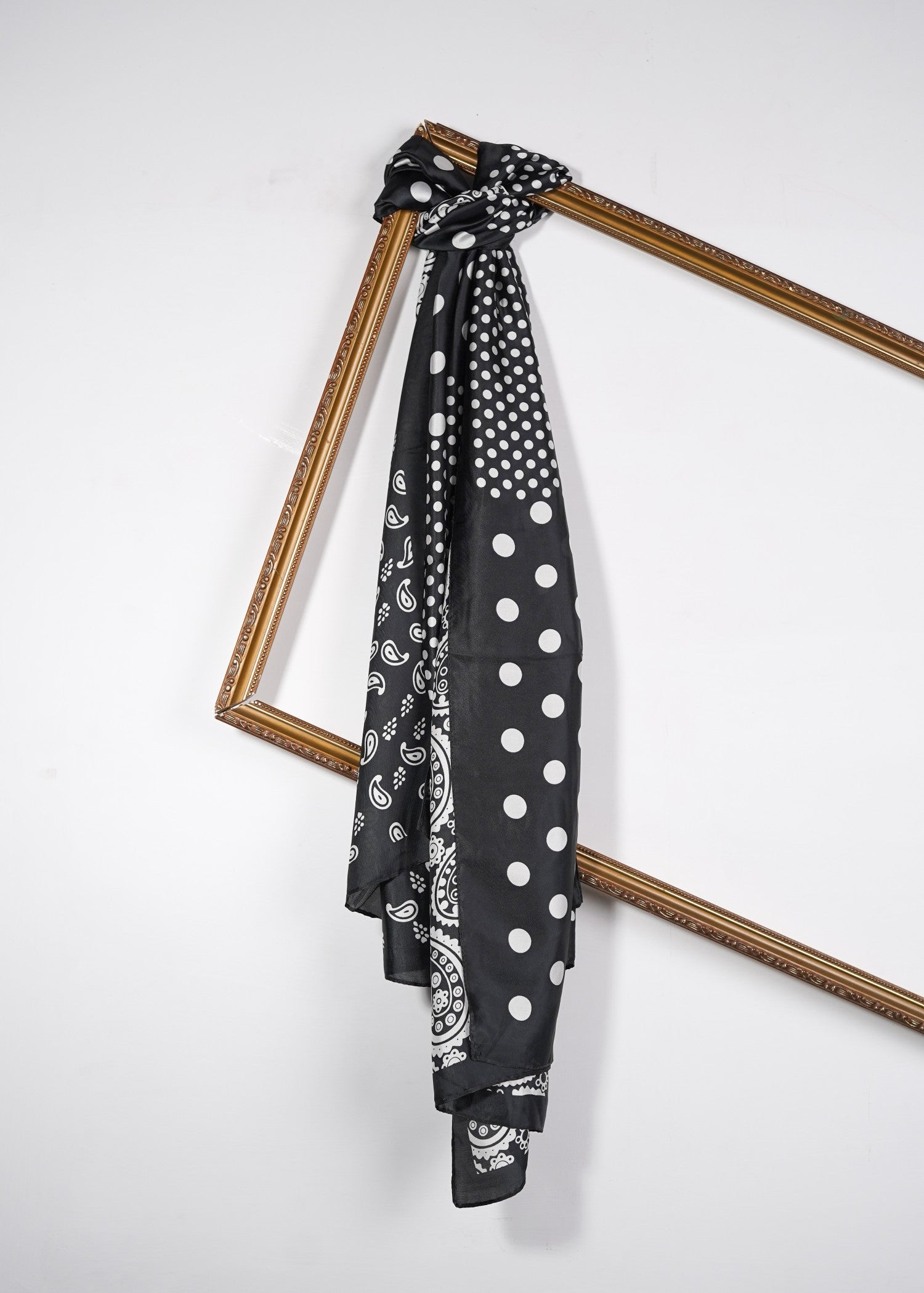 silk Hijab in Black