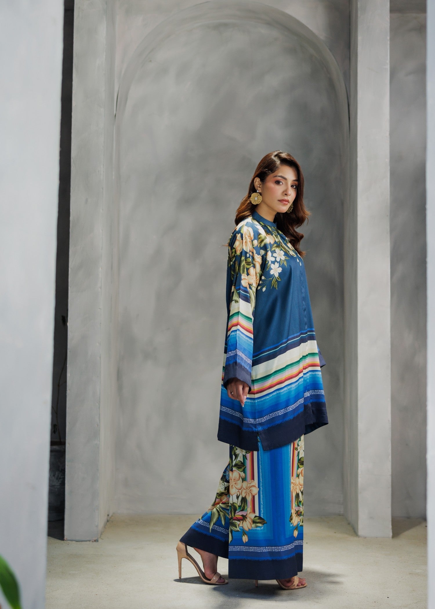 viscose Co ord Sets in Navy blue