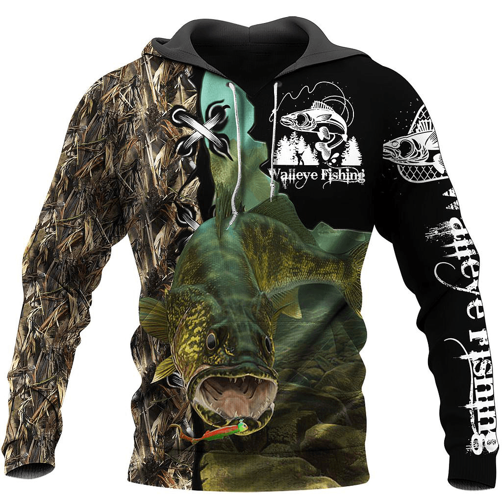 Fishing Enthusiasts Hoodie Digital Printing Outdoor Sports Loose Hoodie with Hood