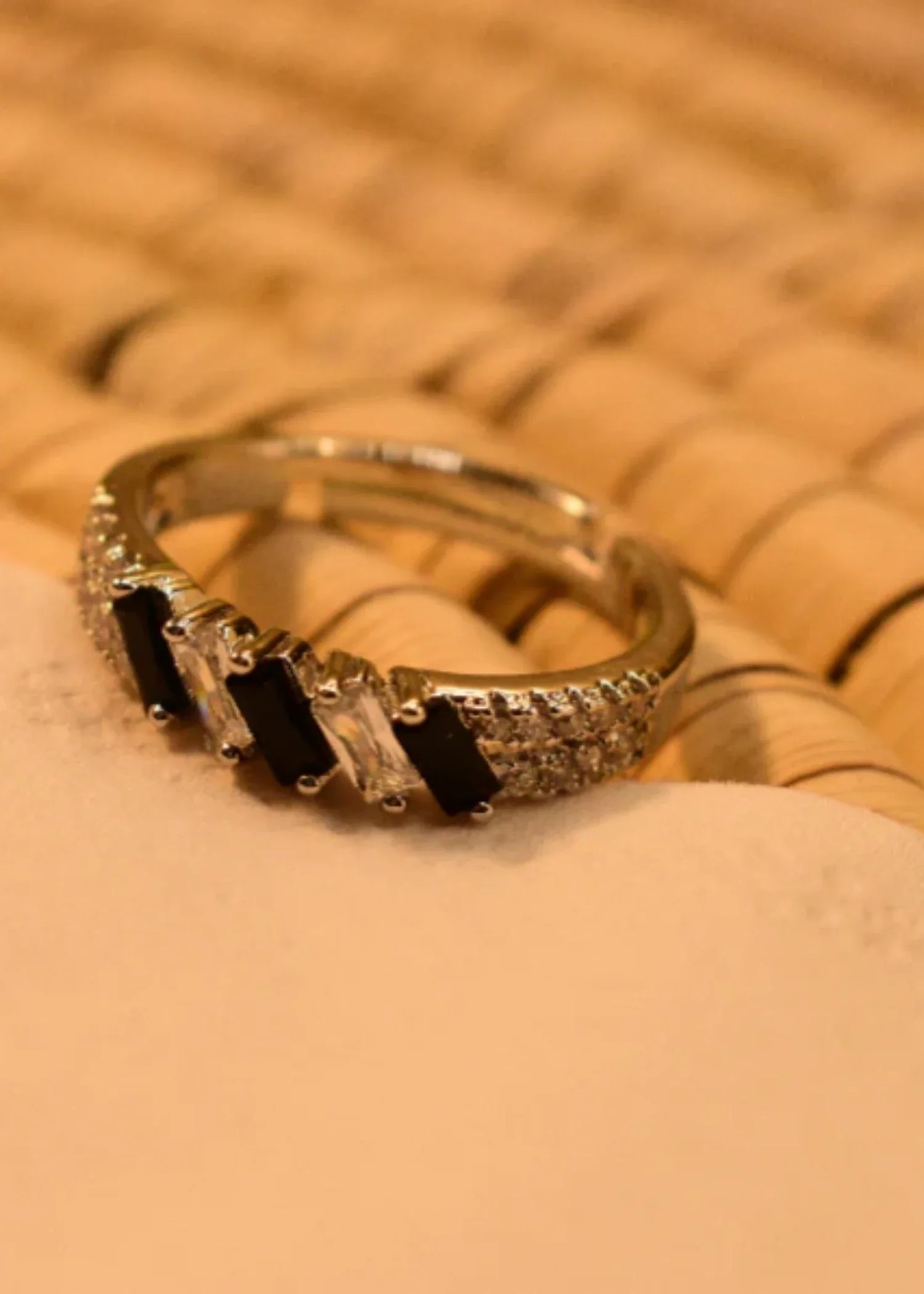 Ring in Black Color by - Trendy Women Ring RFE9878