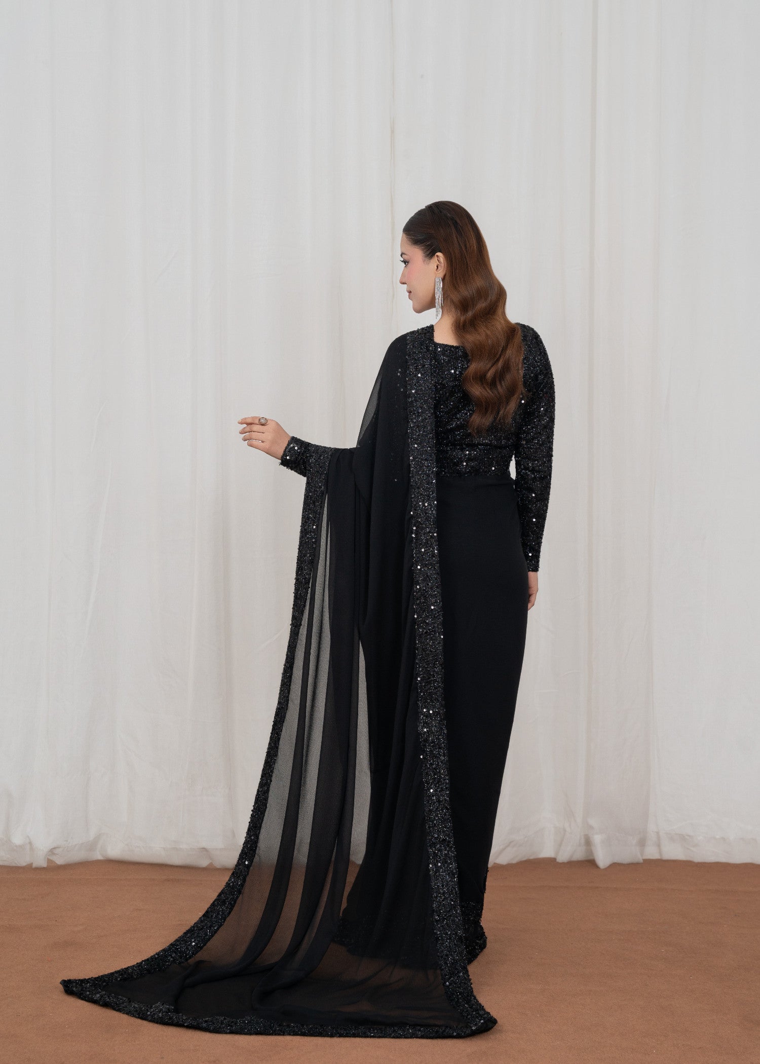 moonlight Saree in Black