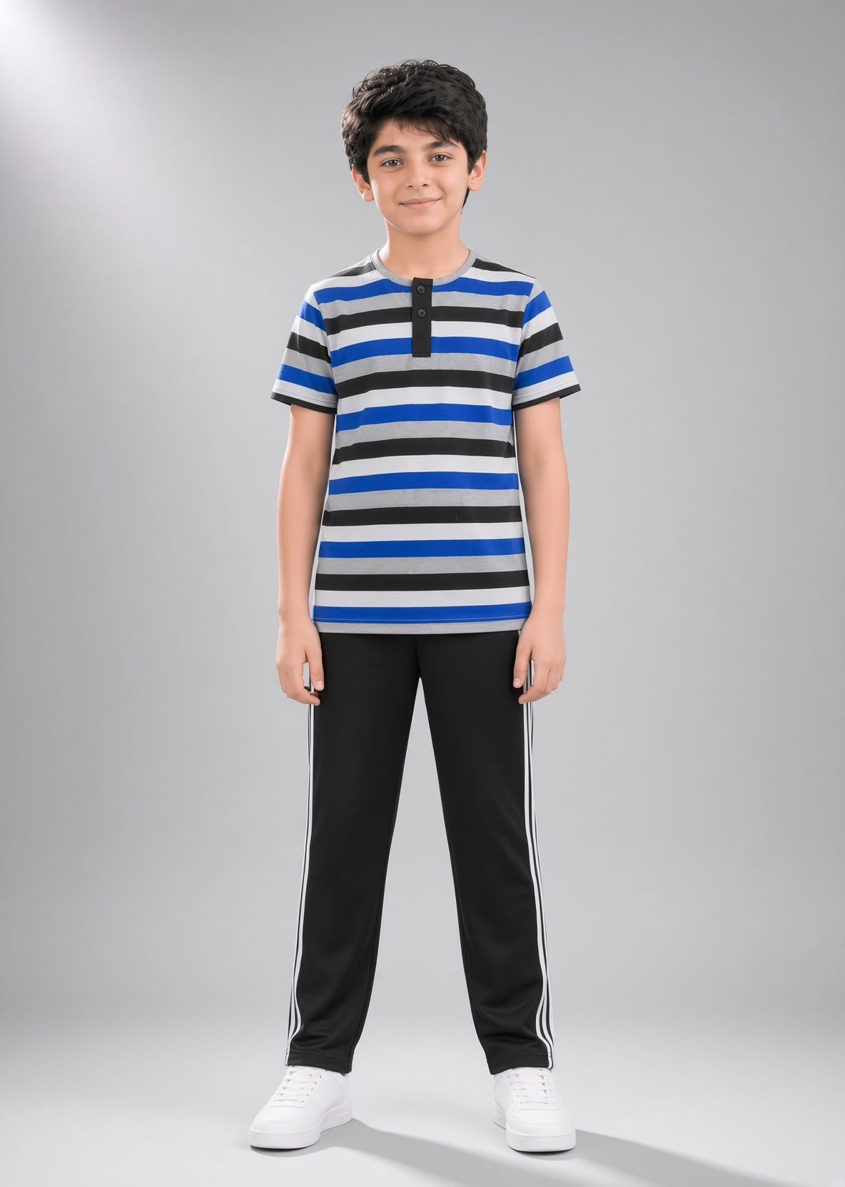 cotton jersey T Shirt in Multi