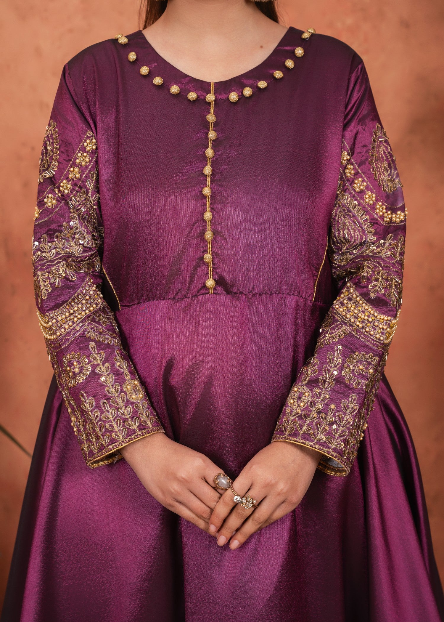 silk Maxi in Plum