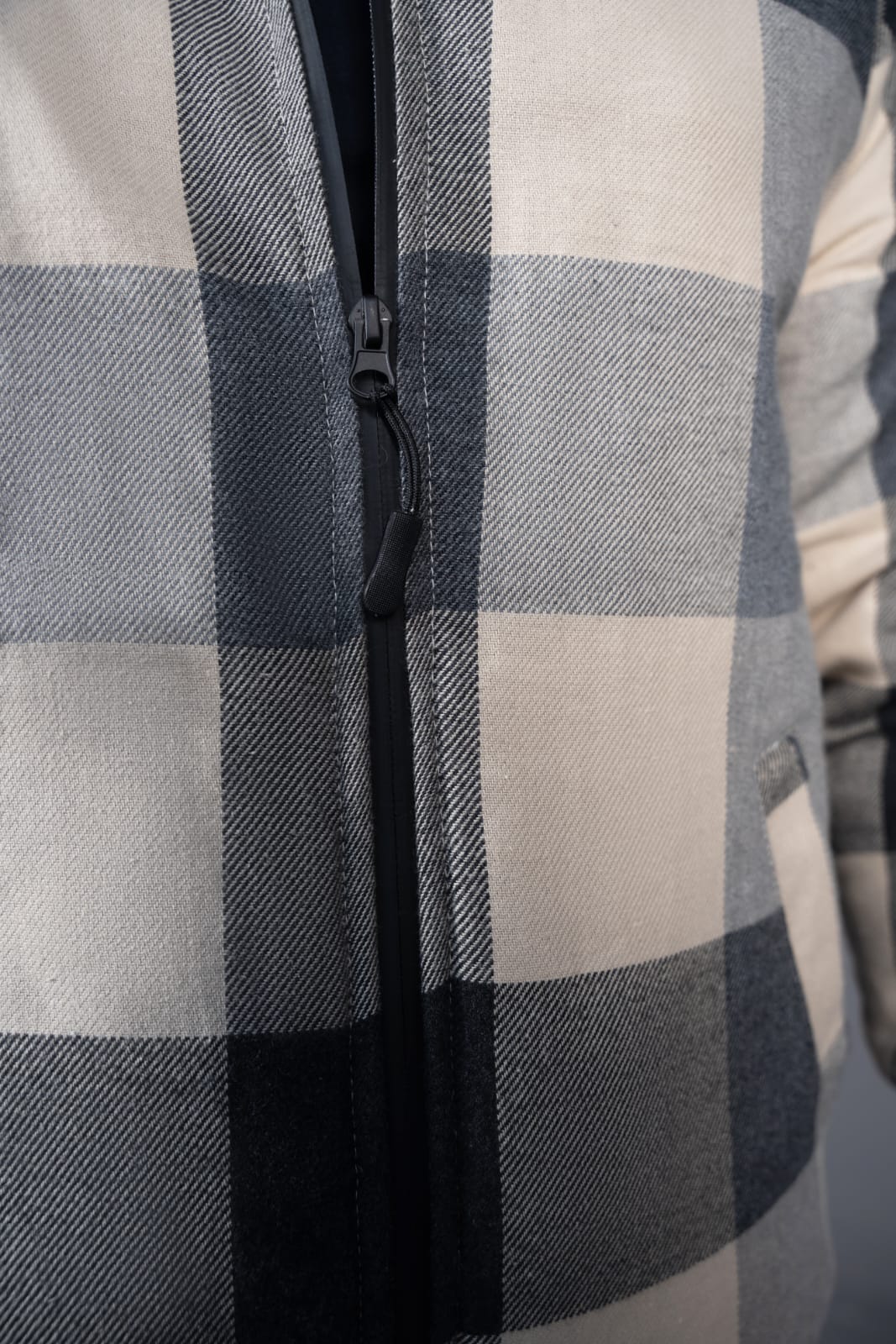 flannel Jacket in Cream