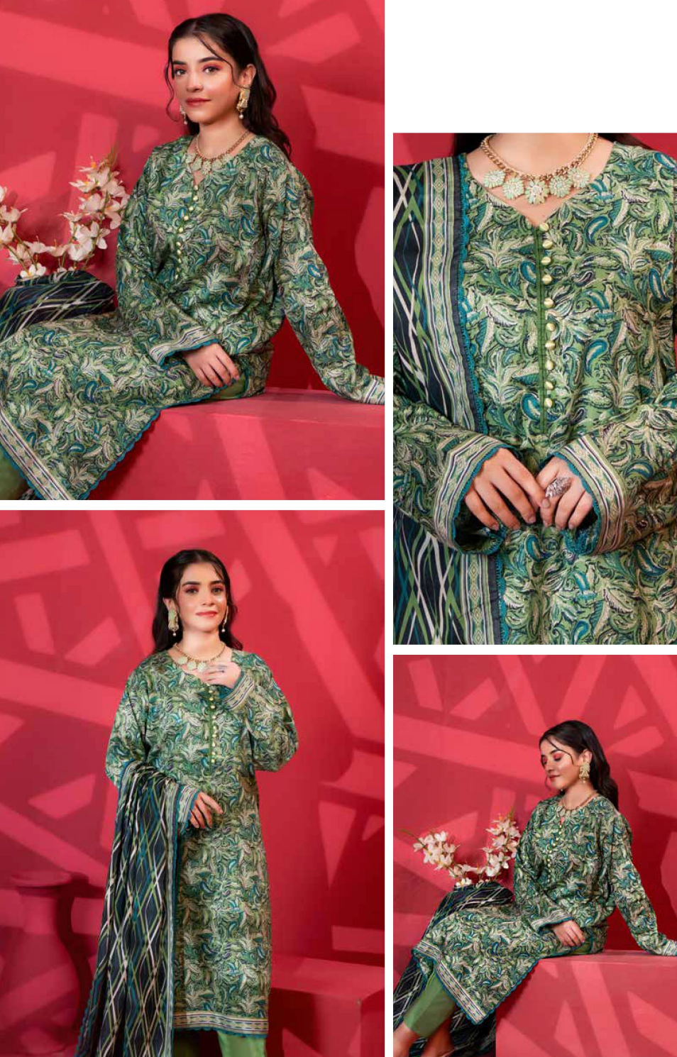 Printed Summer Lawn Drop 15 – 12