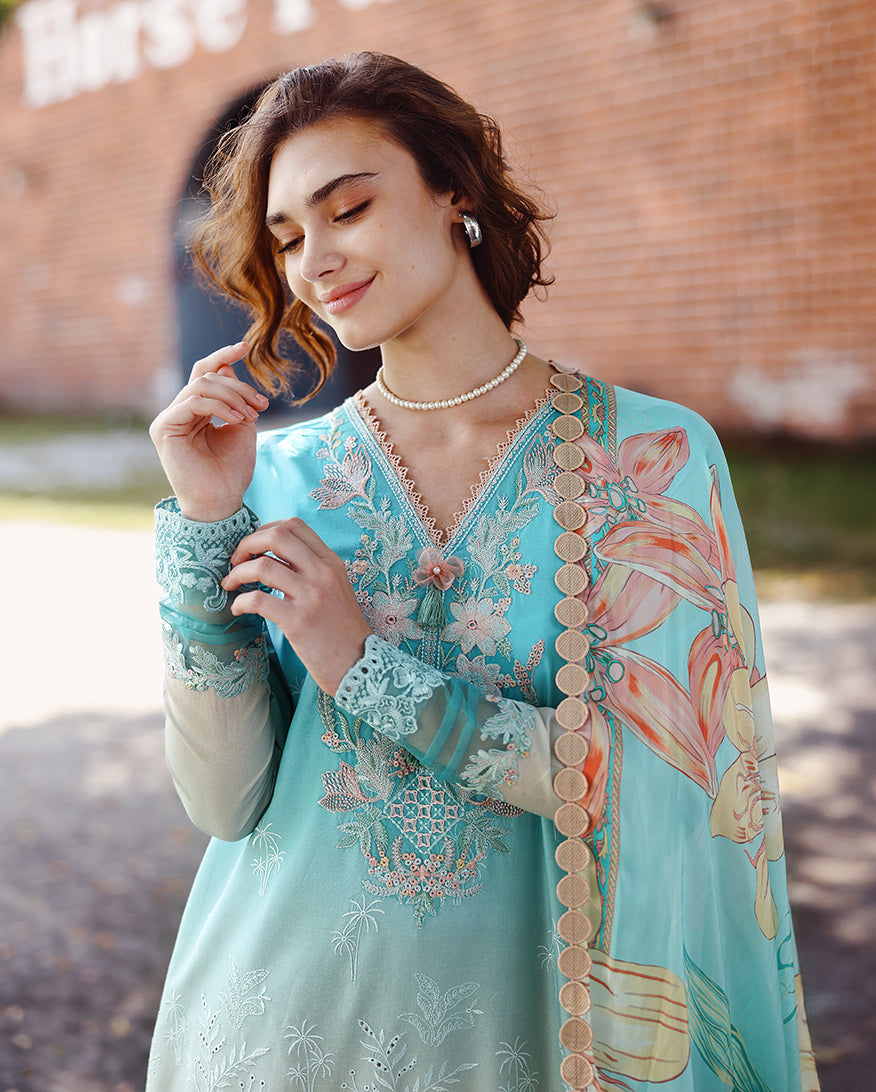 Solace Ombre Chikankari Lawn – Whispered Dawn