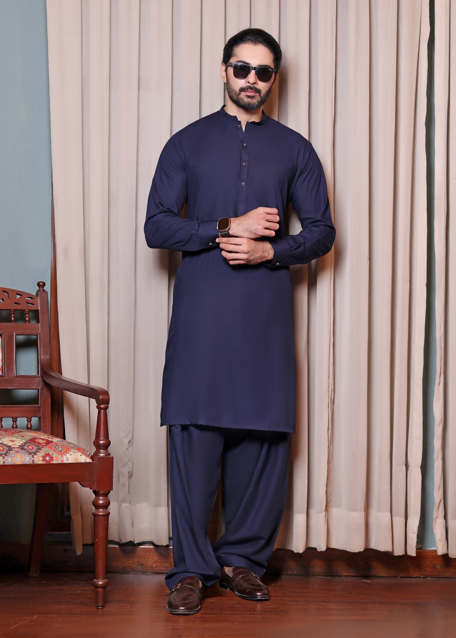 suiting Waistcoat in Blue by The Great Masters (TGM)