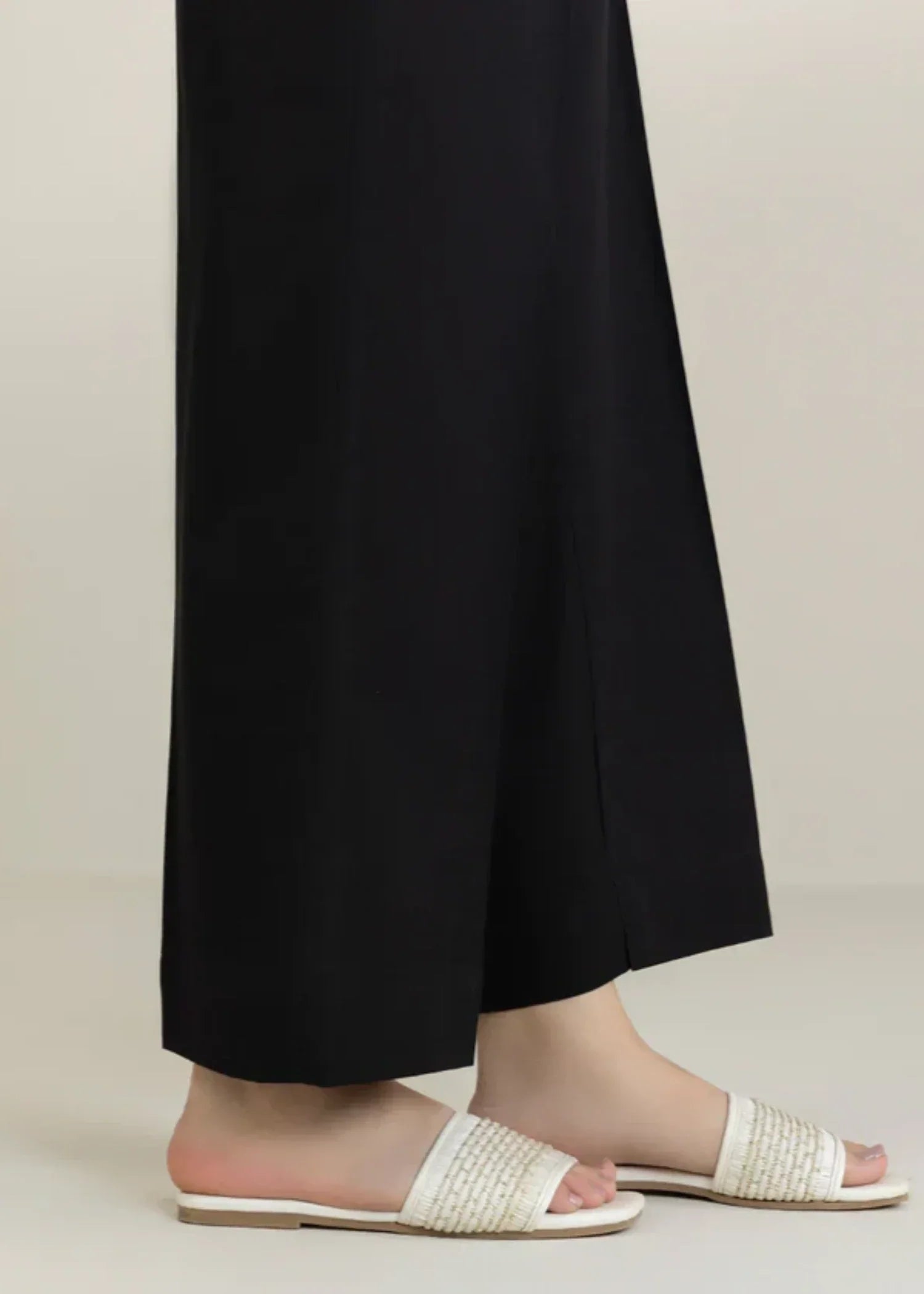 cotton Trousers in Black