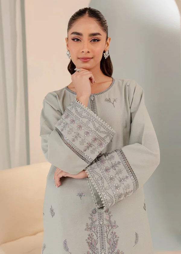 dhanak Kurta Set in Pastel green