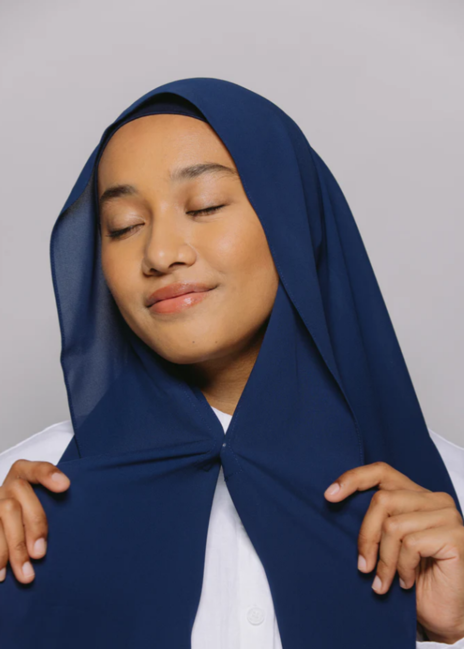georgette Hijab in Navy blue