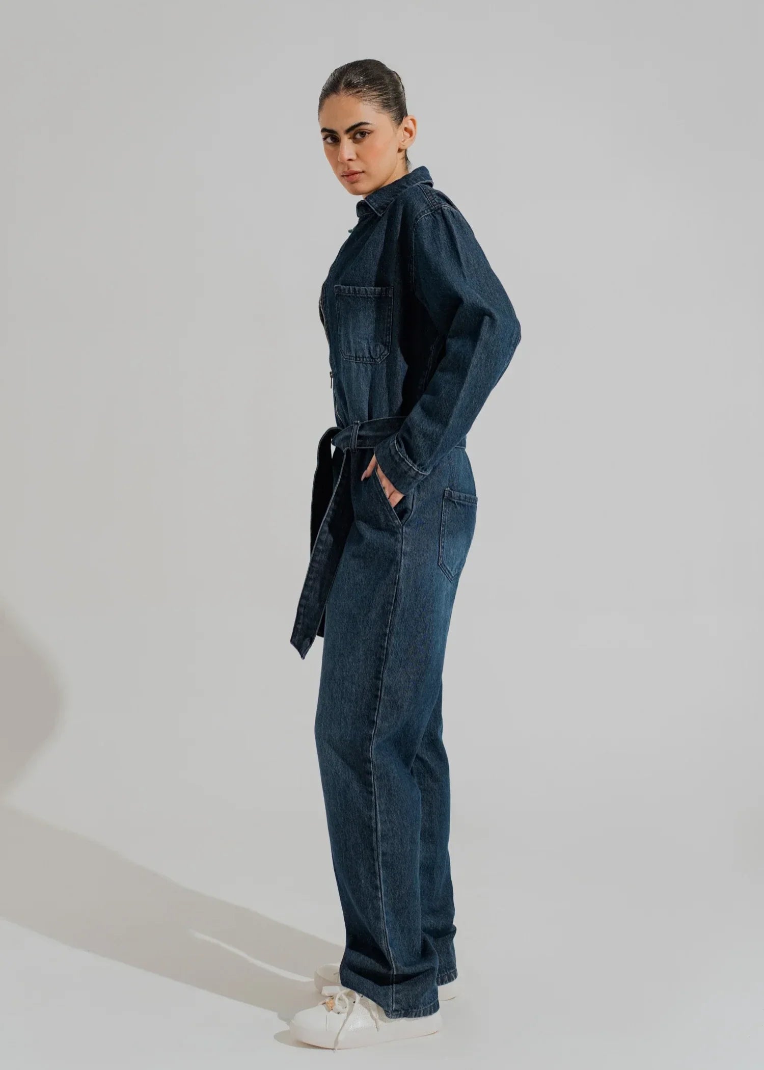 denim Jumpsuit in Blue