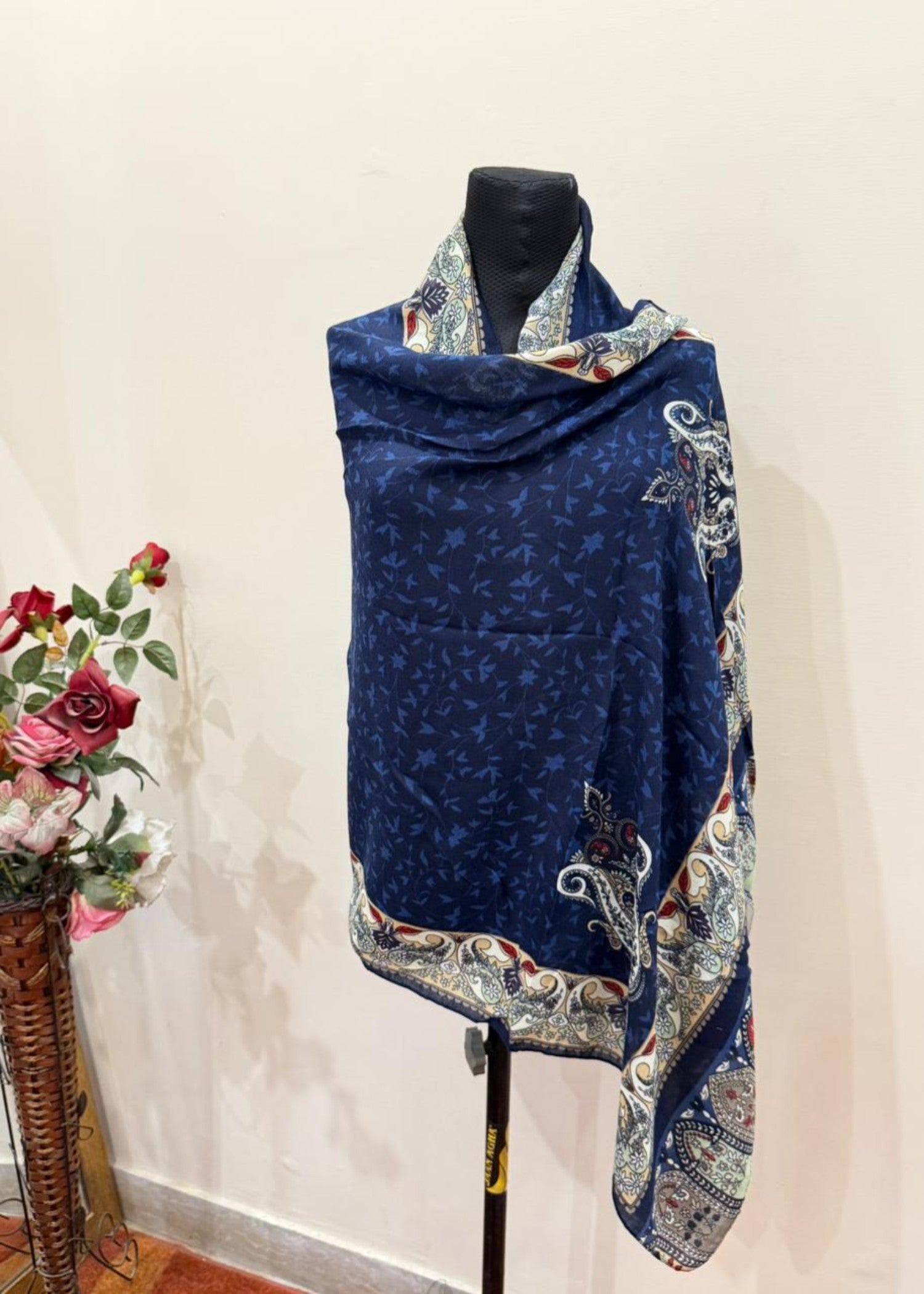 viscose Hijab in Dark blue